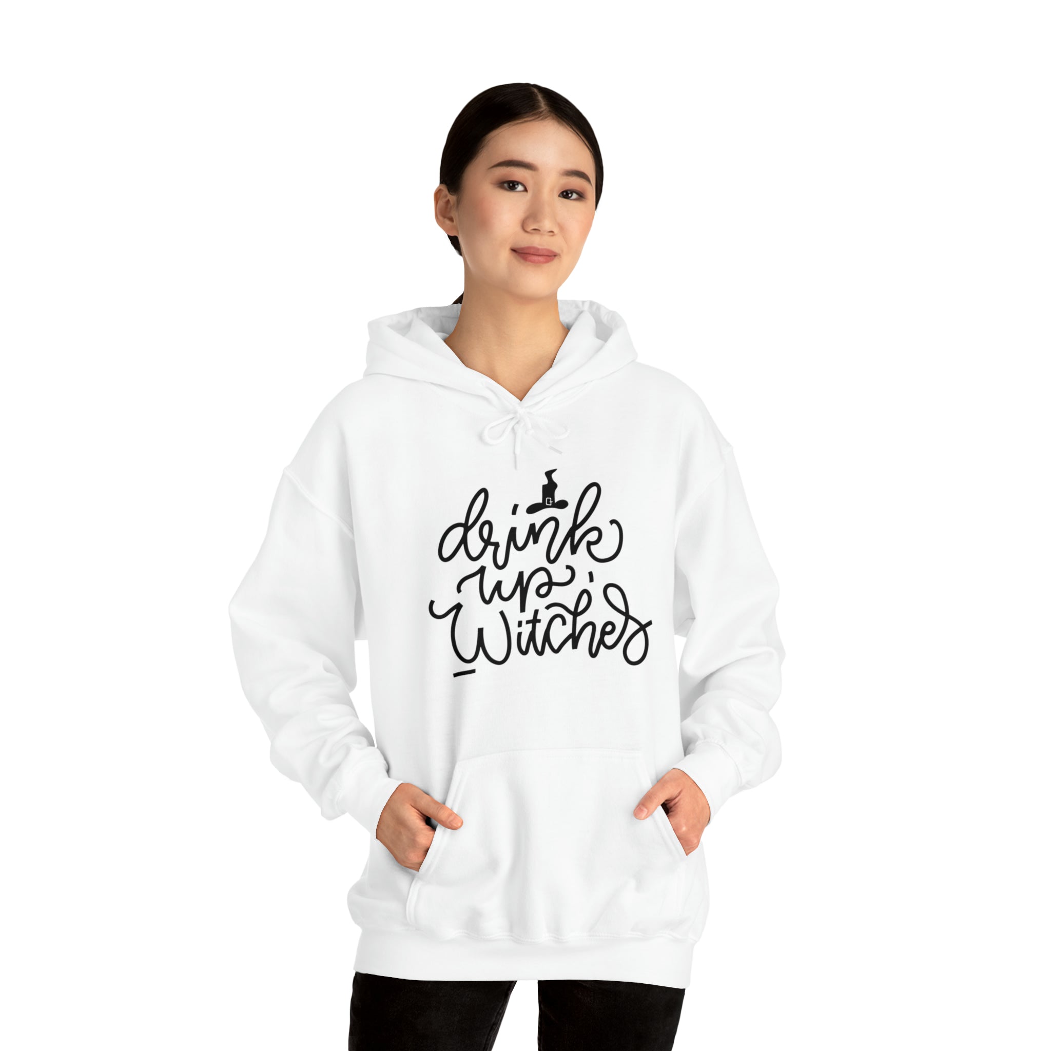 Drink up witches! Halloween Unisex Heavy Blend™ Hooded Sweatshirt in Multiple Colors