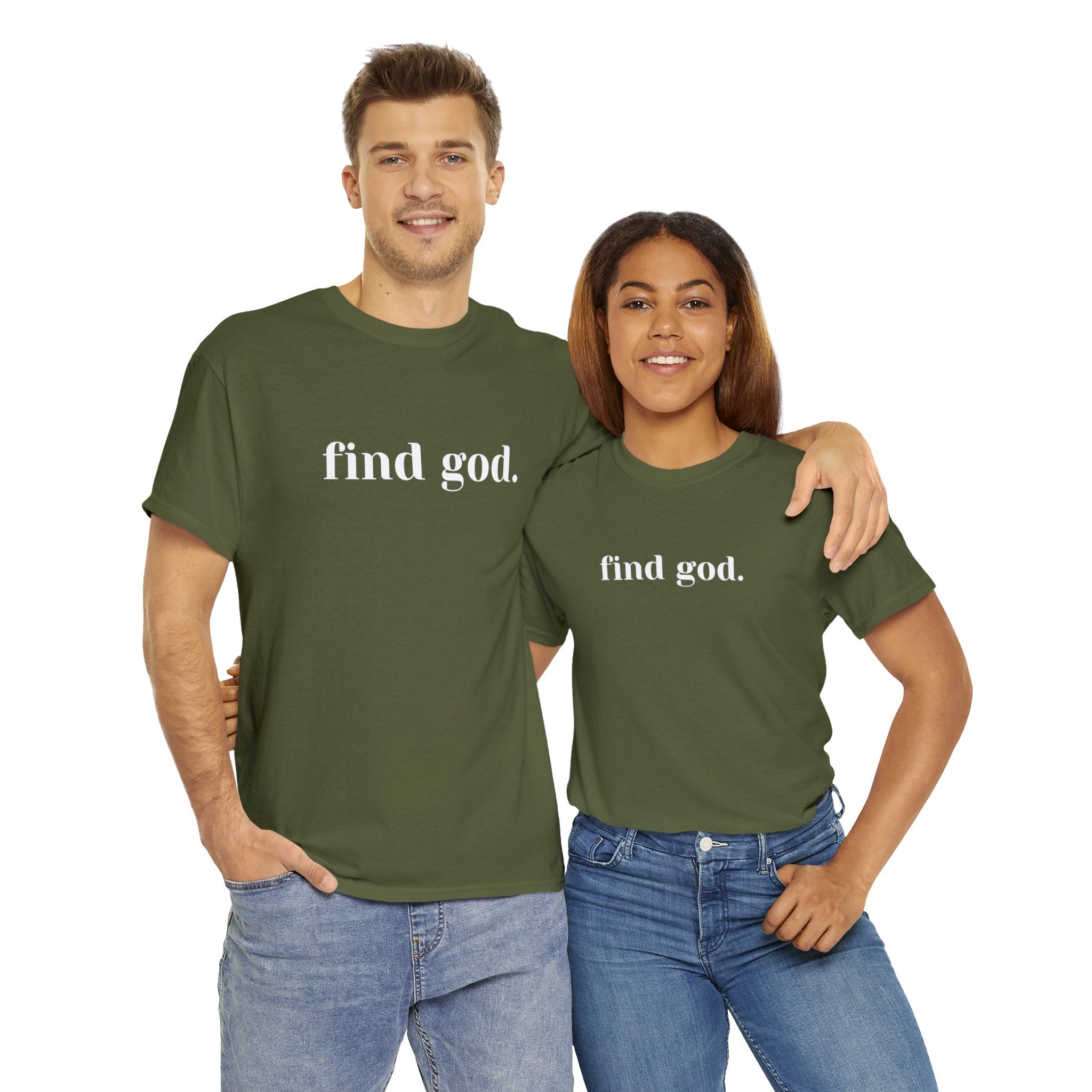 Find God. Unisex Heavy Cotton Tee