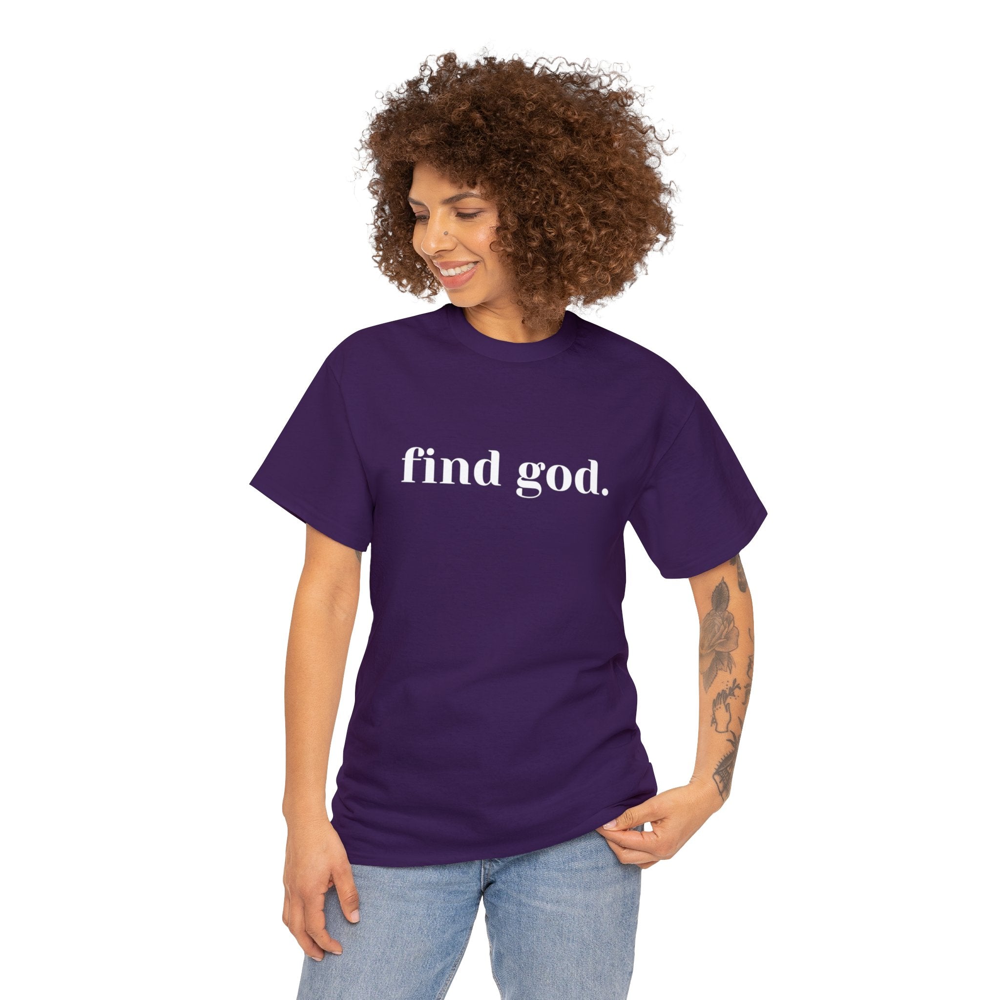 Find God. Unisex Heavy Cotton Tee