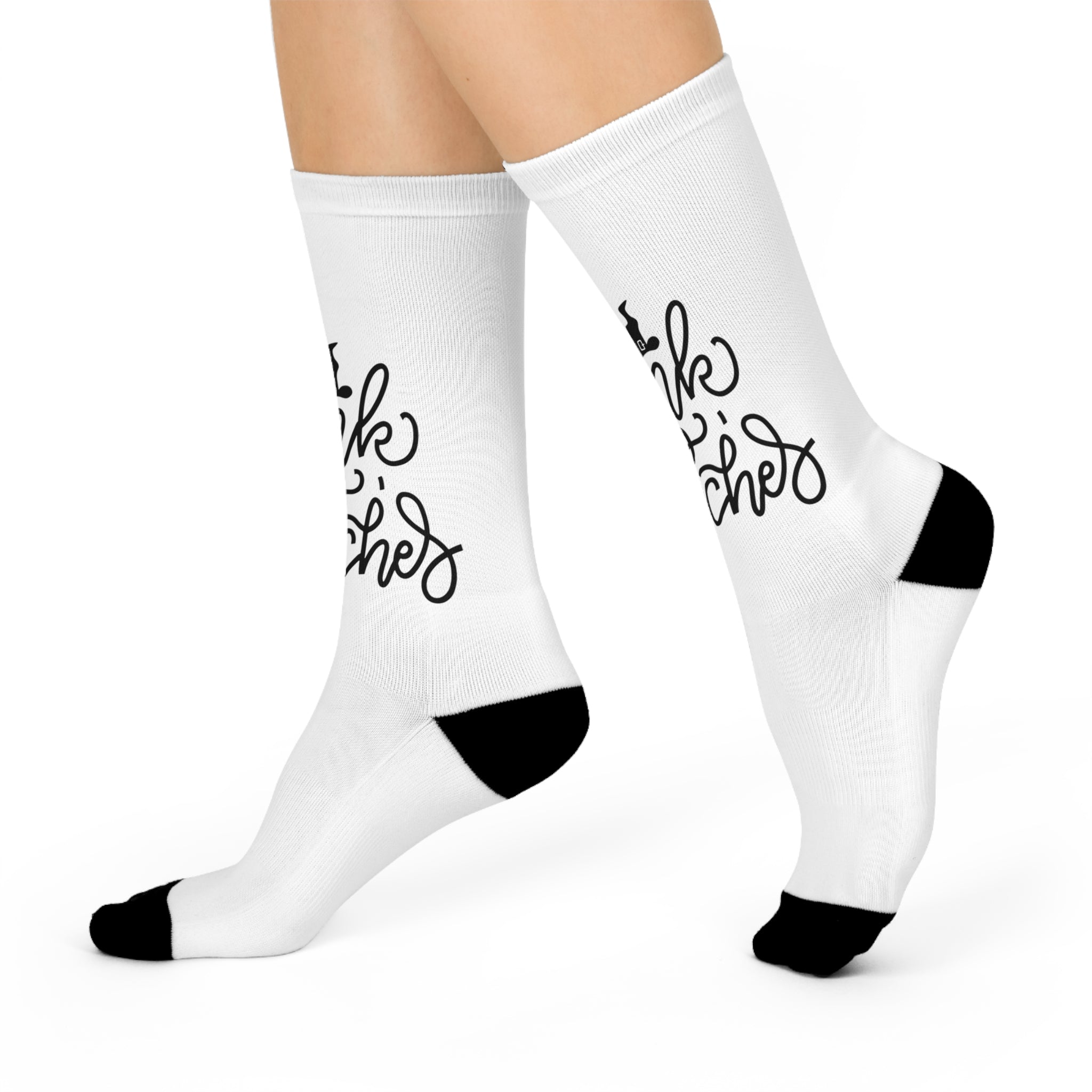 Drink up witches! Halloween Cushioned Crew Socks