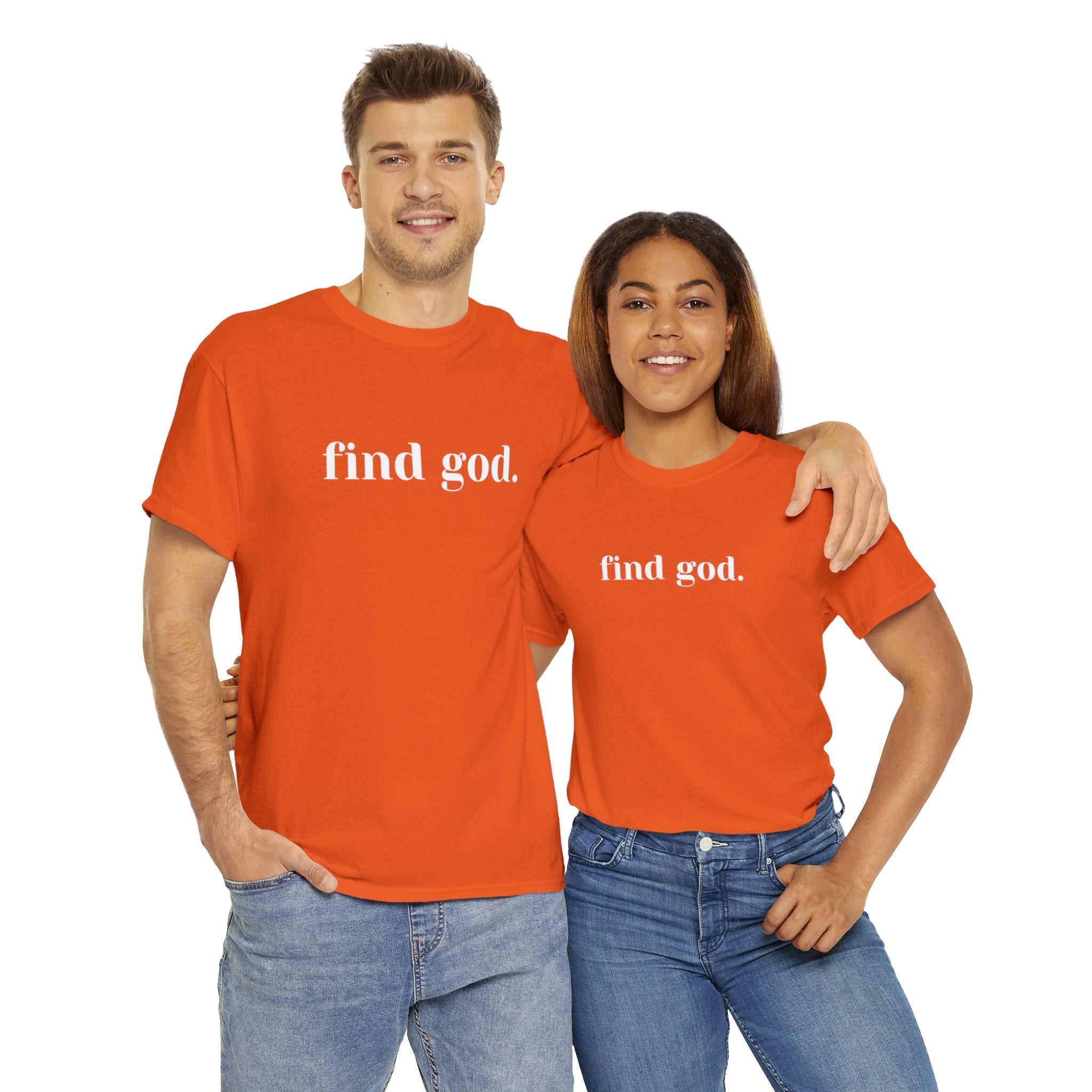 Find God. Unisex Heavy Cotton Tee