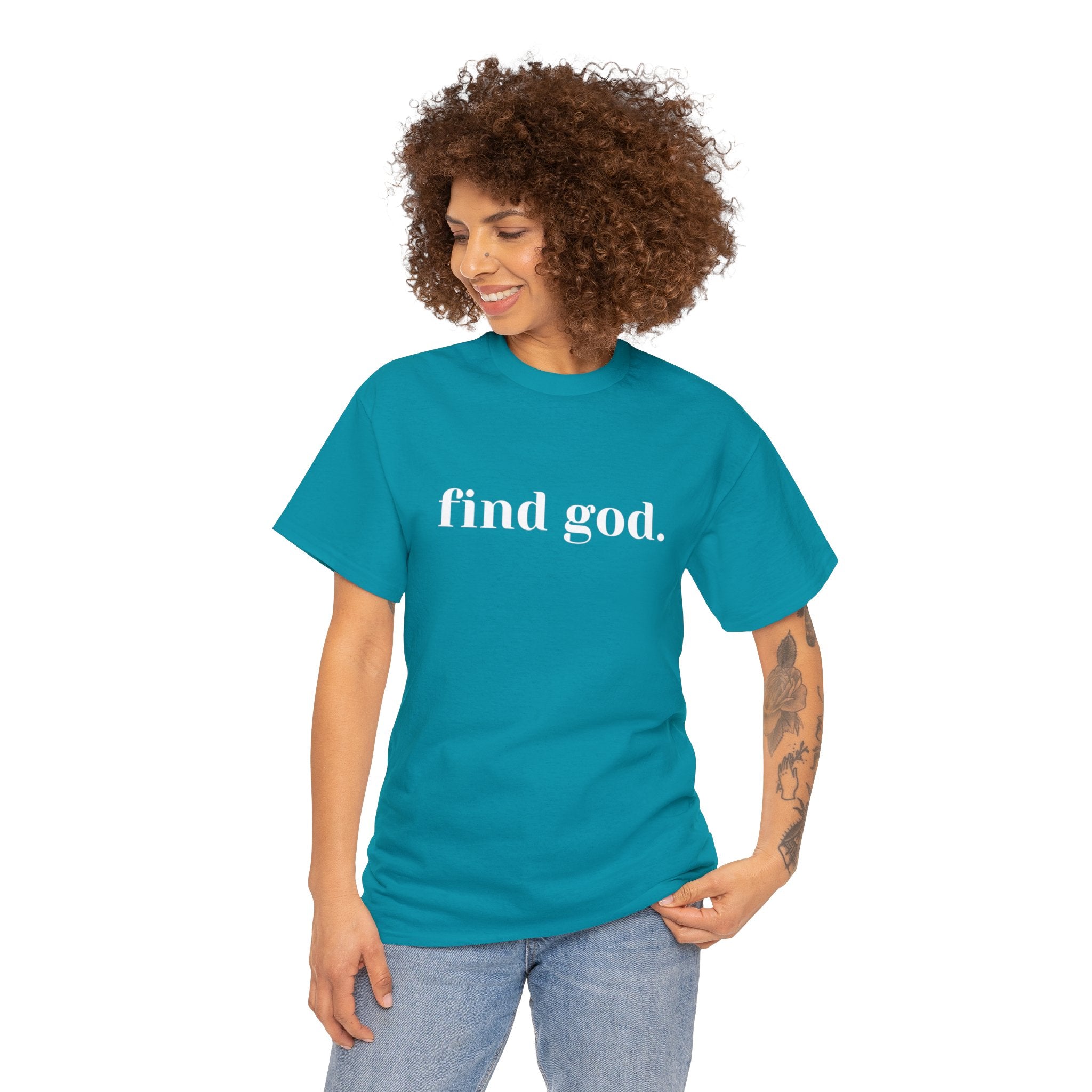 Find God. Unisex Heavy Cotton Tee