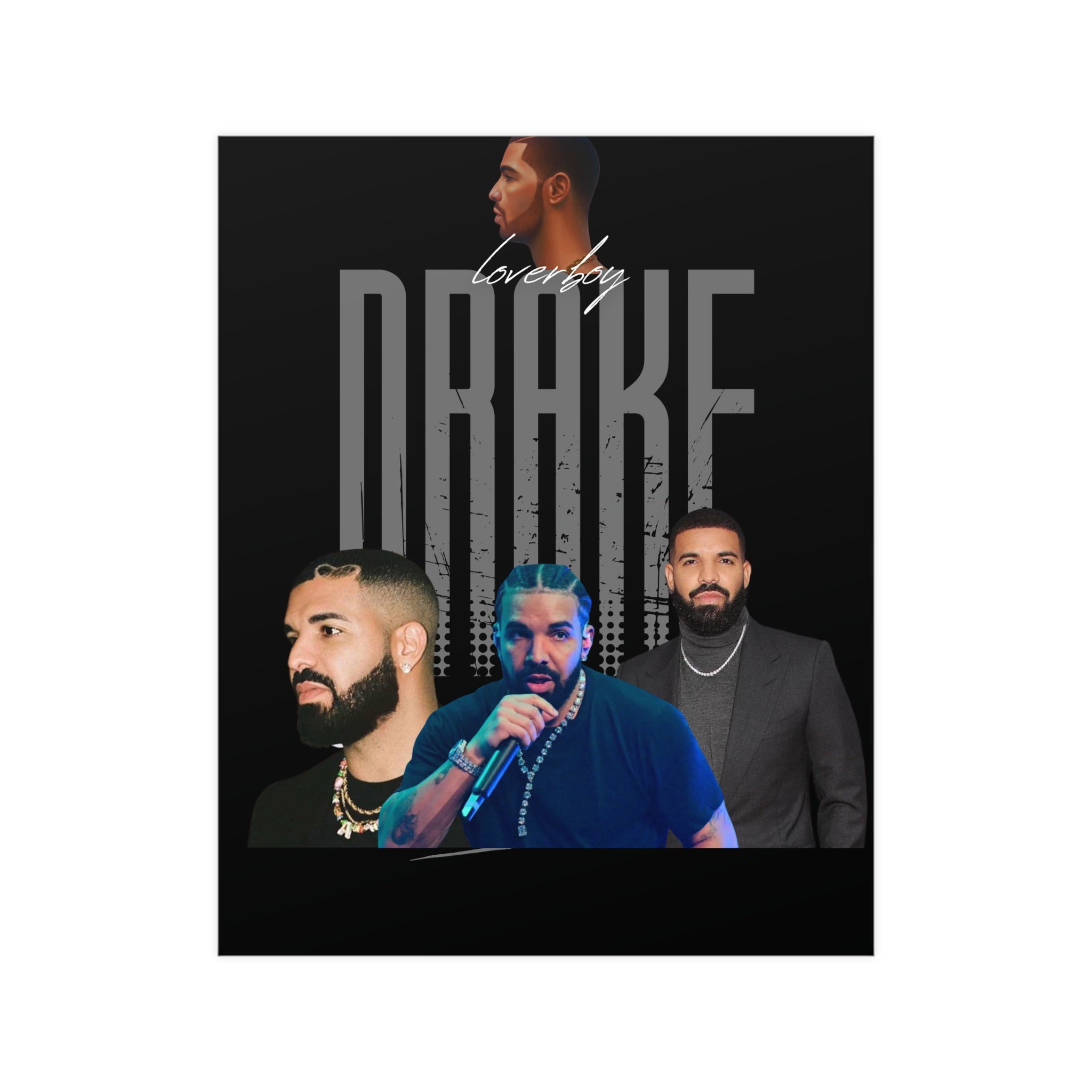 Drake Vertical and Horizontal Matte Posters