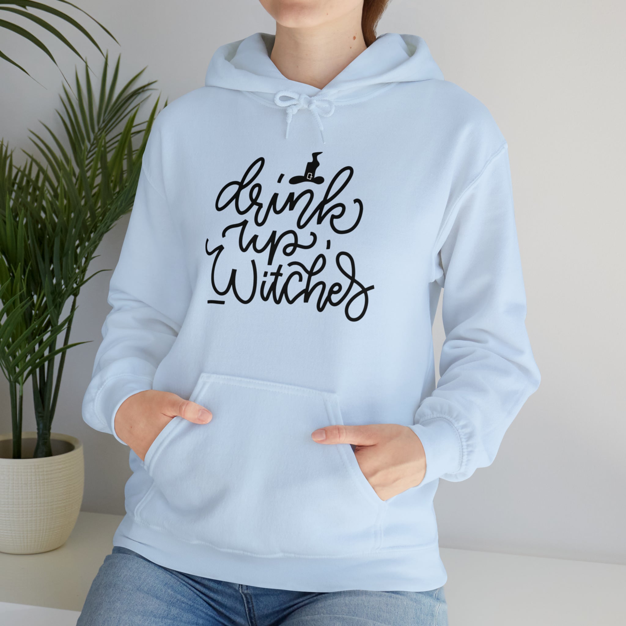 Drink up witches! Halloween Unisex Heavy Blend™ Hooded Sweatshirt in Multiple Colors