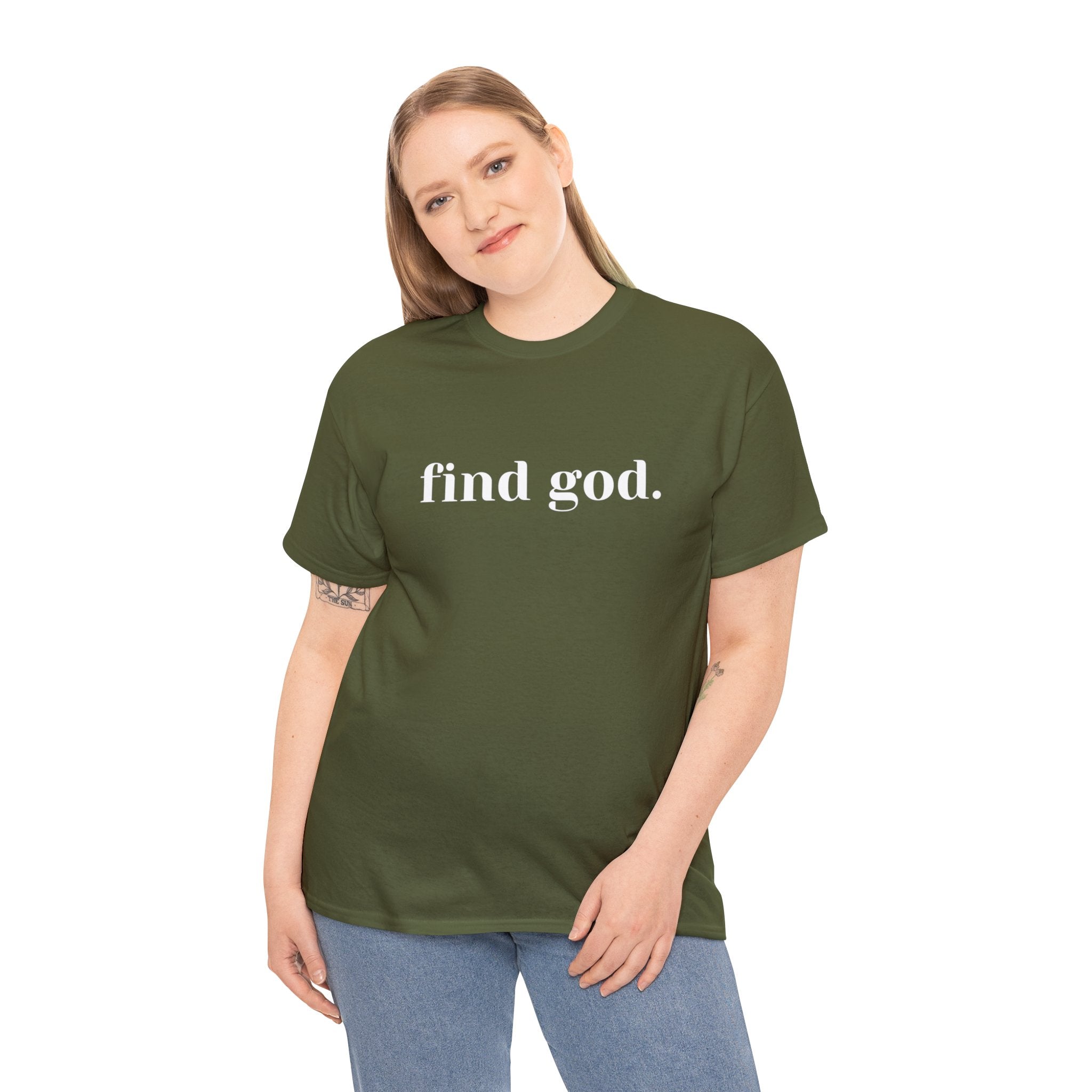 Find God. Unisex Heavy Cotton Tee