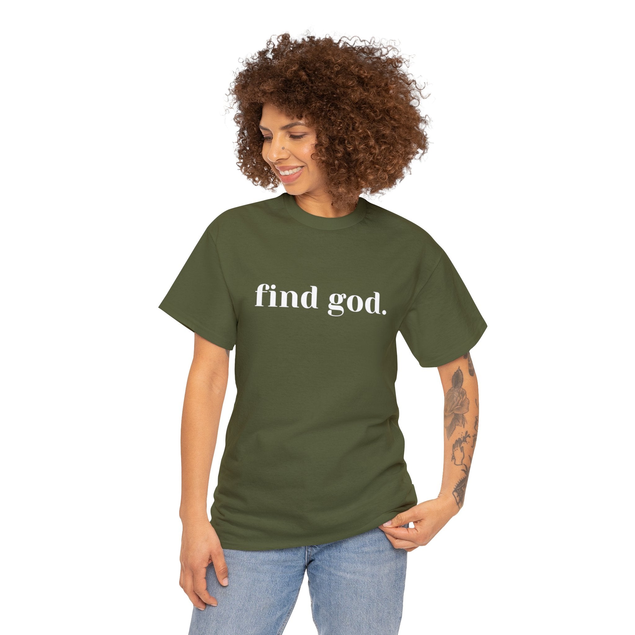 Find God. Unisex Heavy Cotton Tee