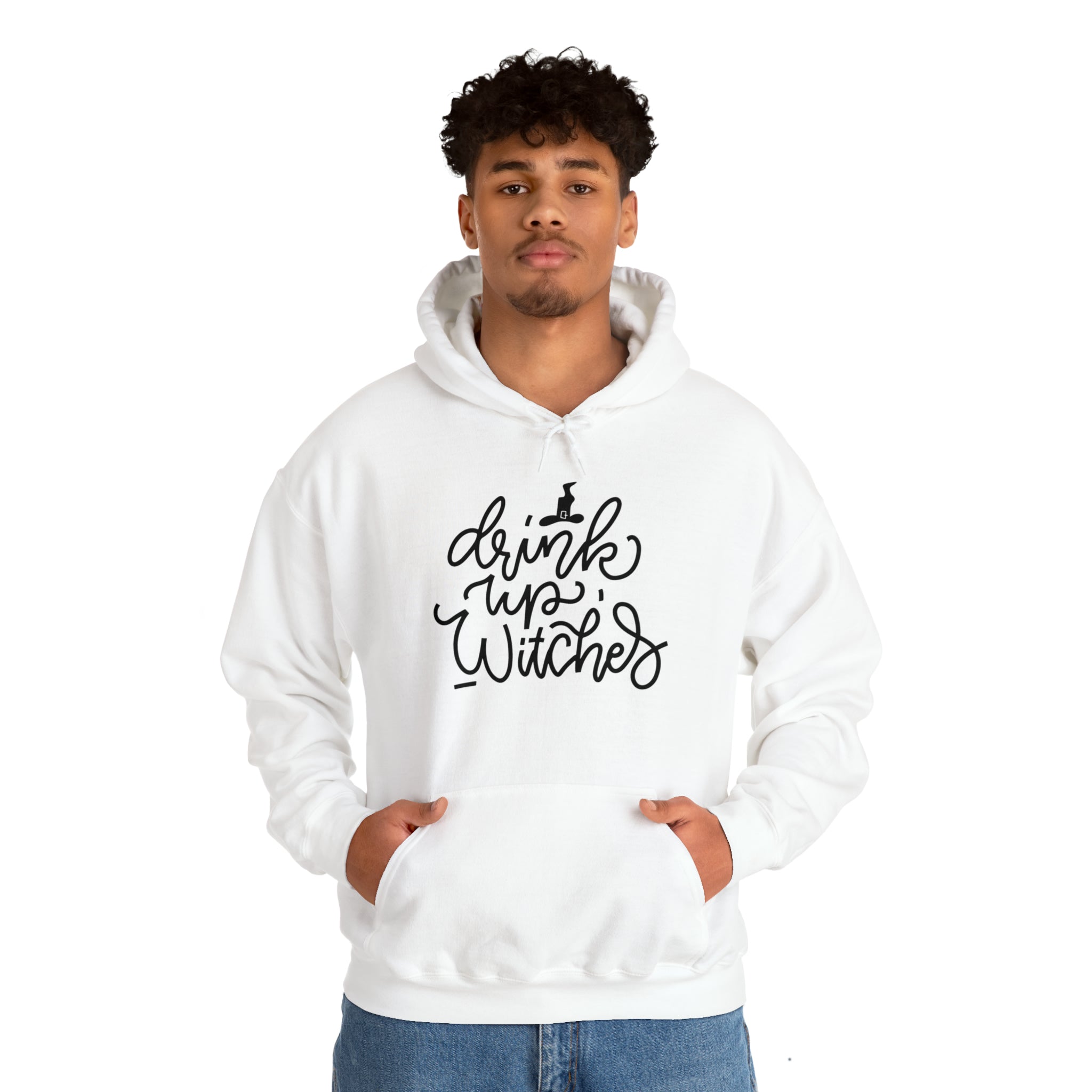 Drink up witches! Halloween Unisex Heavy Blend™ Hooded Sweatshirt in Multiple Colors