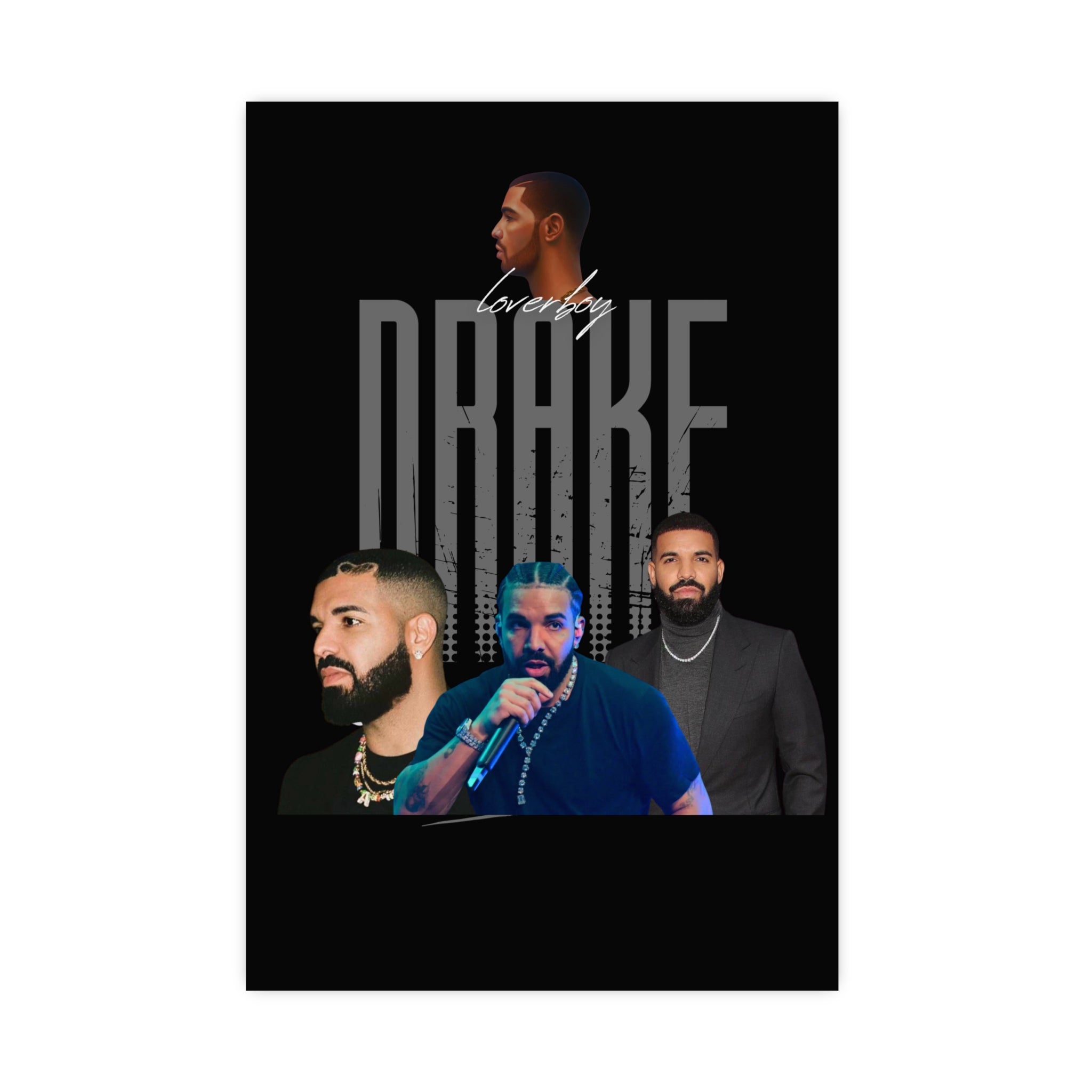 Drake Vertical and Horizontal Matte Posters
