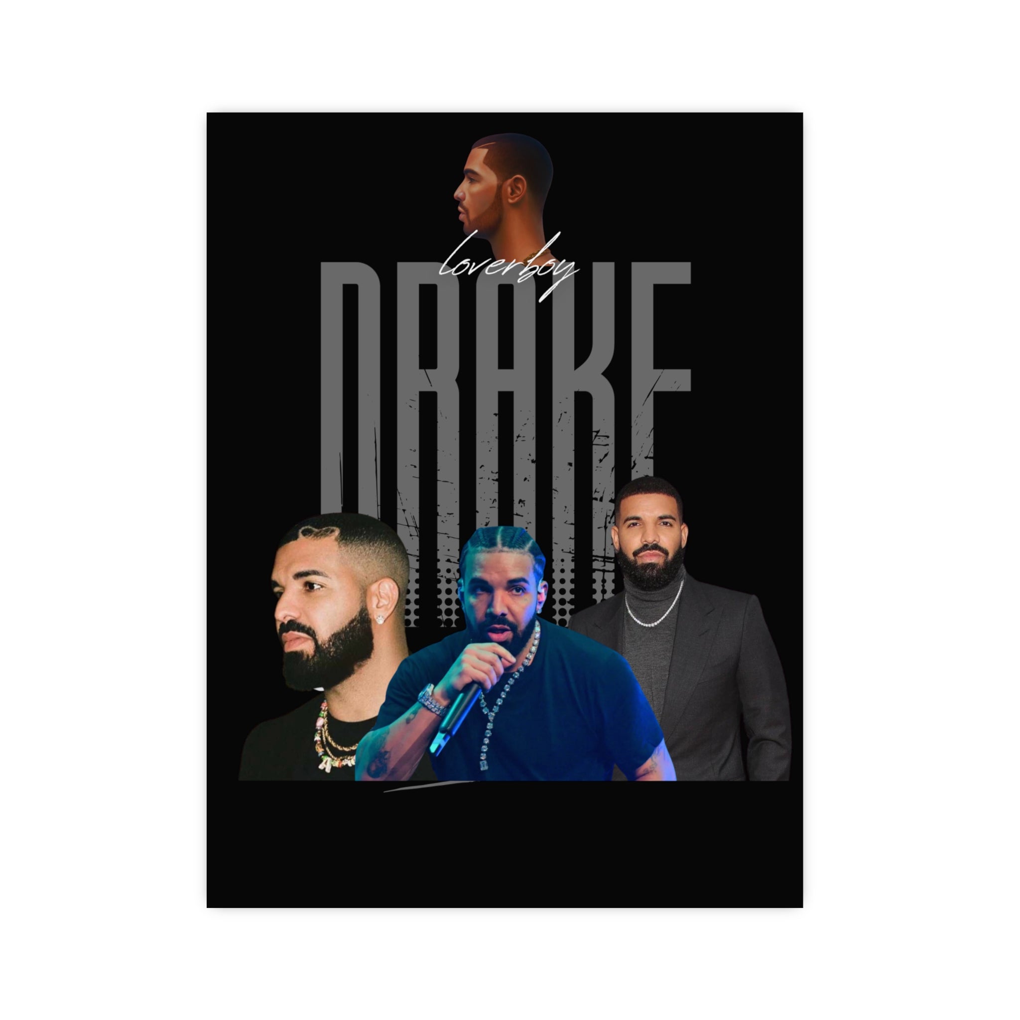 Drake Vertical and Horizontal Matte Posters