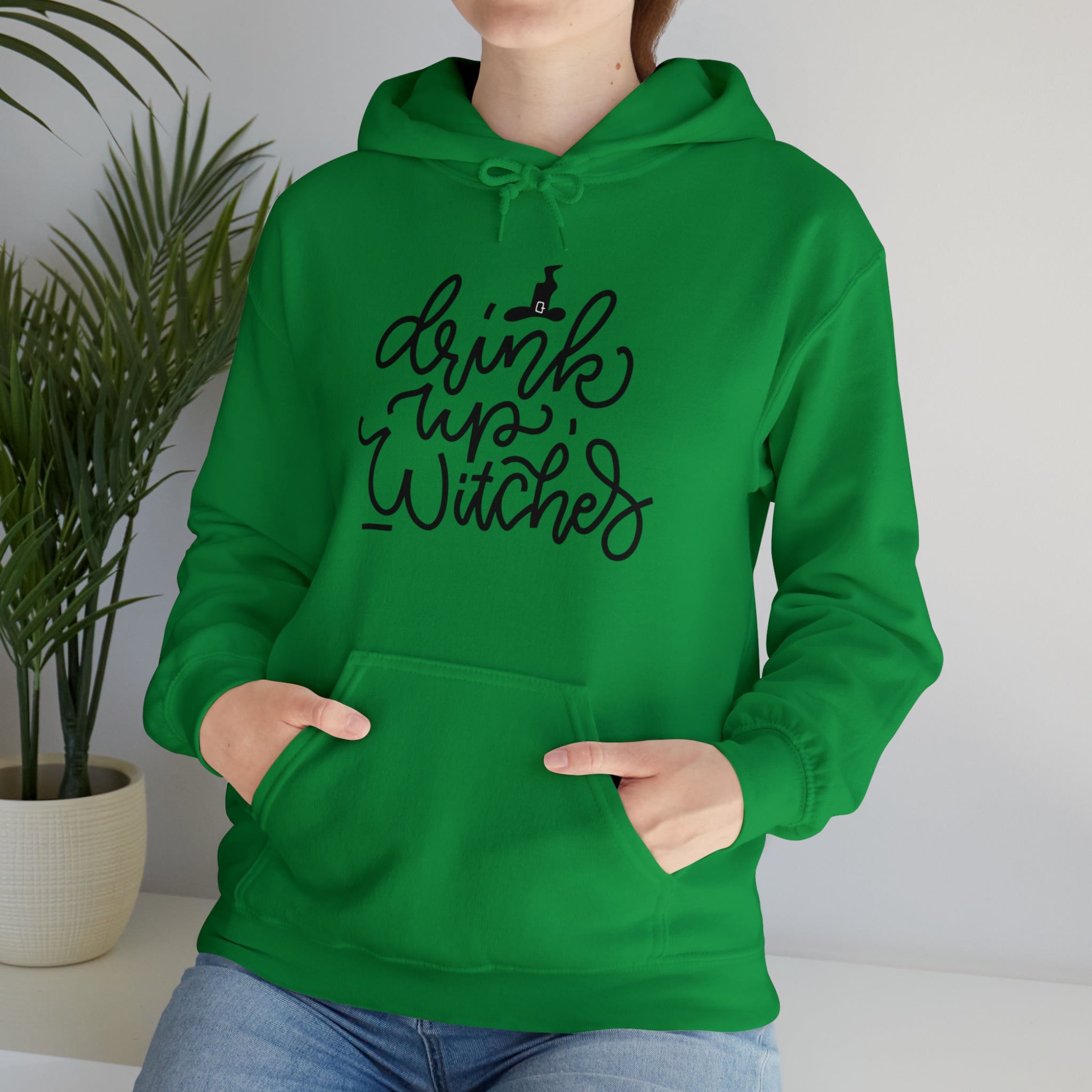 Drink up witches! Halloween Unisex Heavy Blend™ Hooded Sweatshirt in Multiple Colors