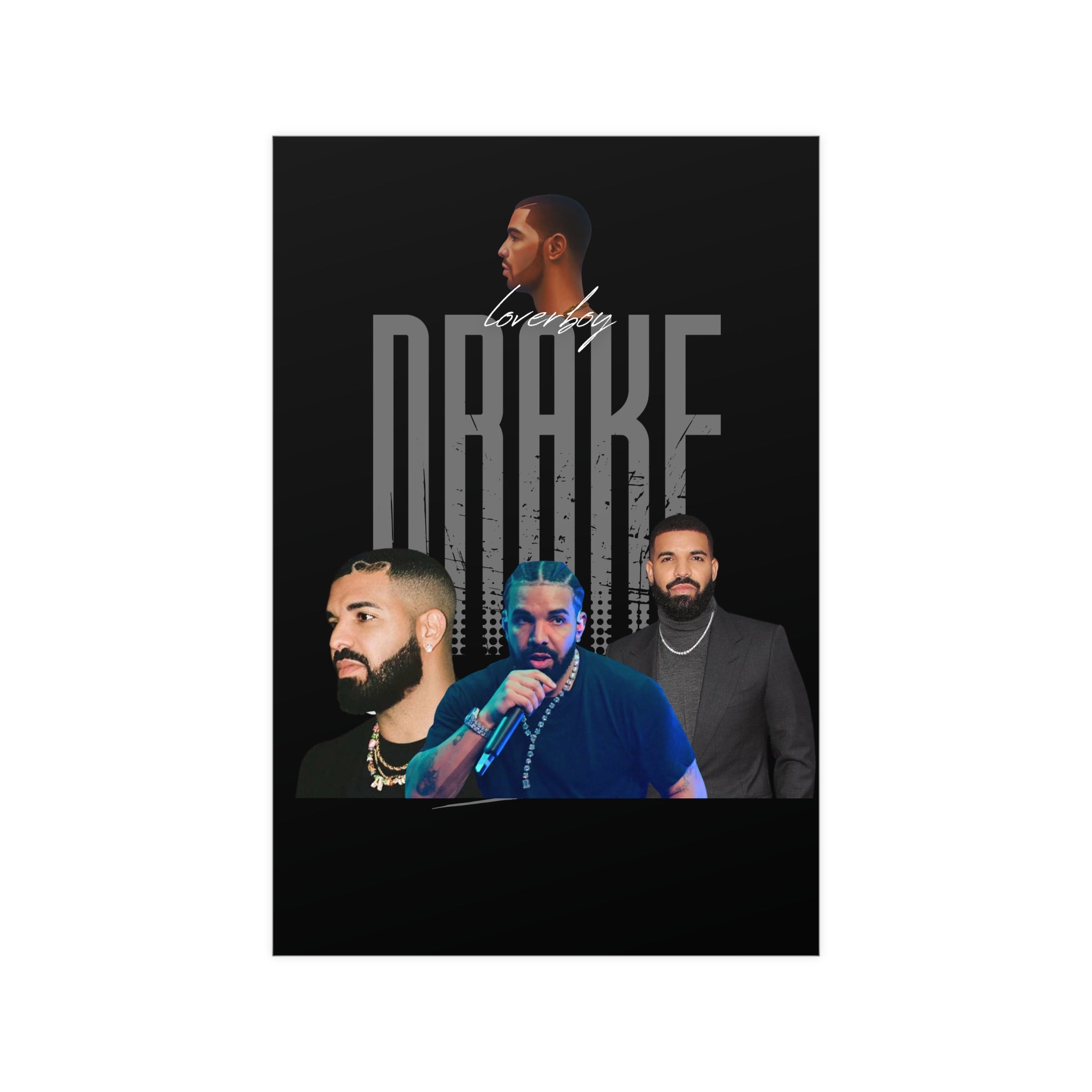 Drake Vertical and Horizontal Matte Posters