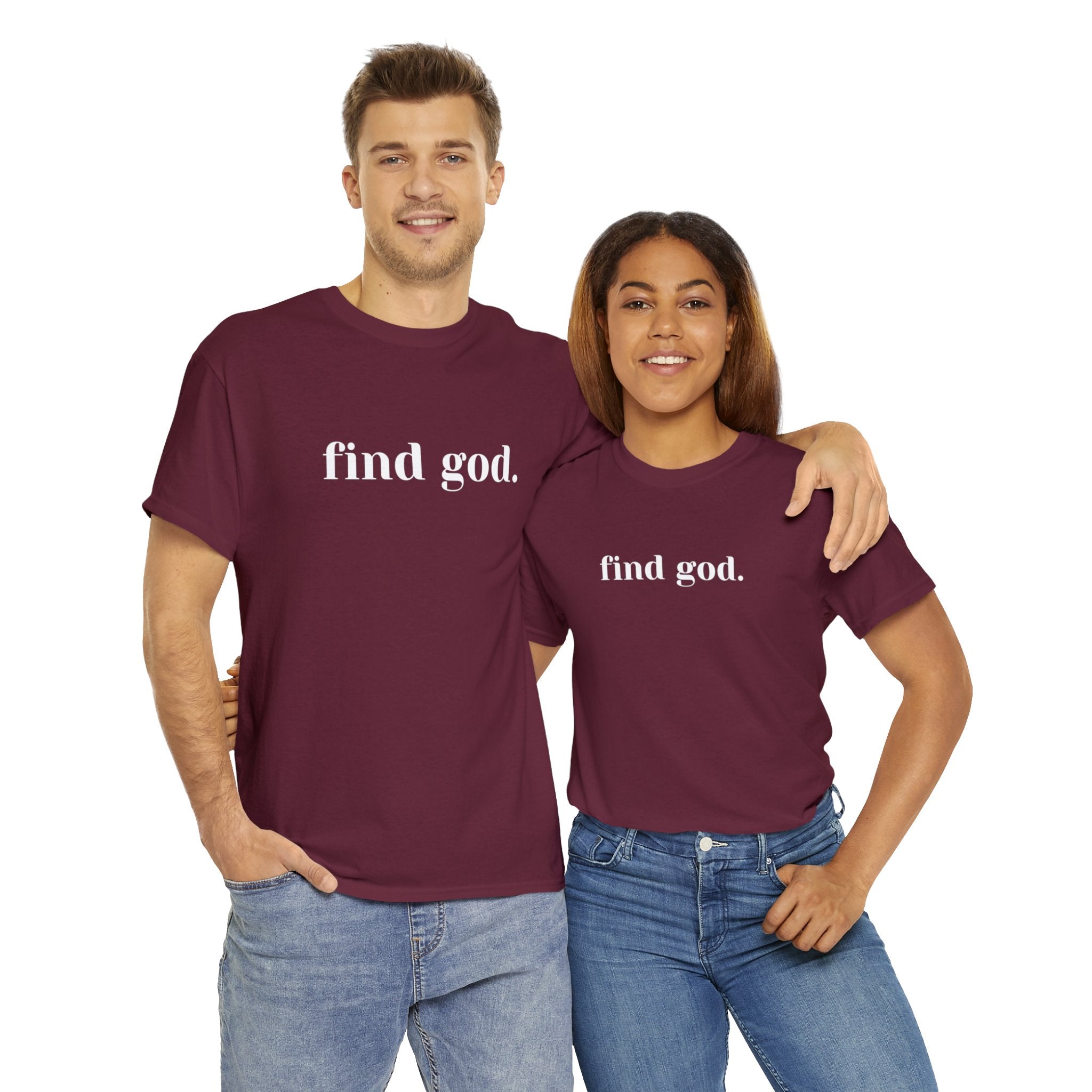 Find God. Unisex Heavy Cotton Tee
