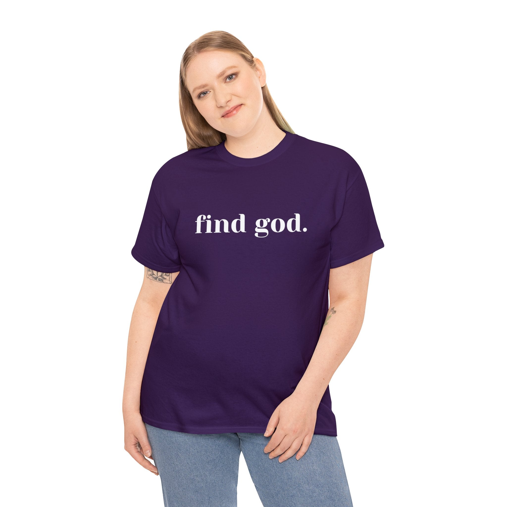 Find God. Unisex Heavy Cotton Tee