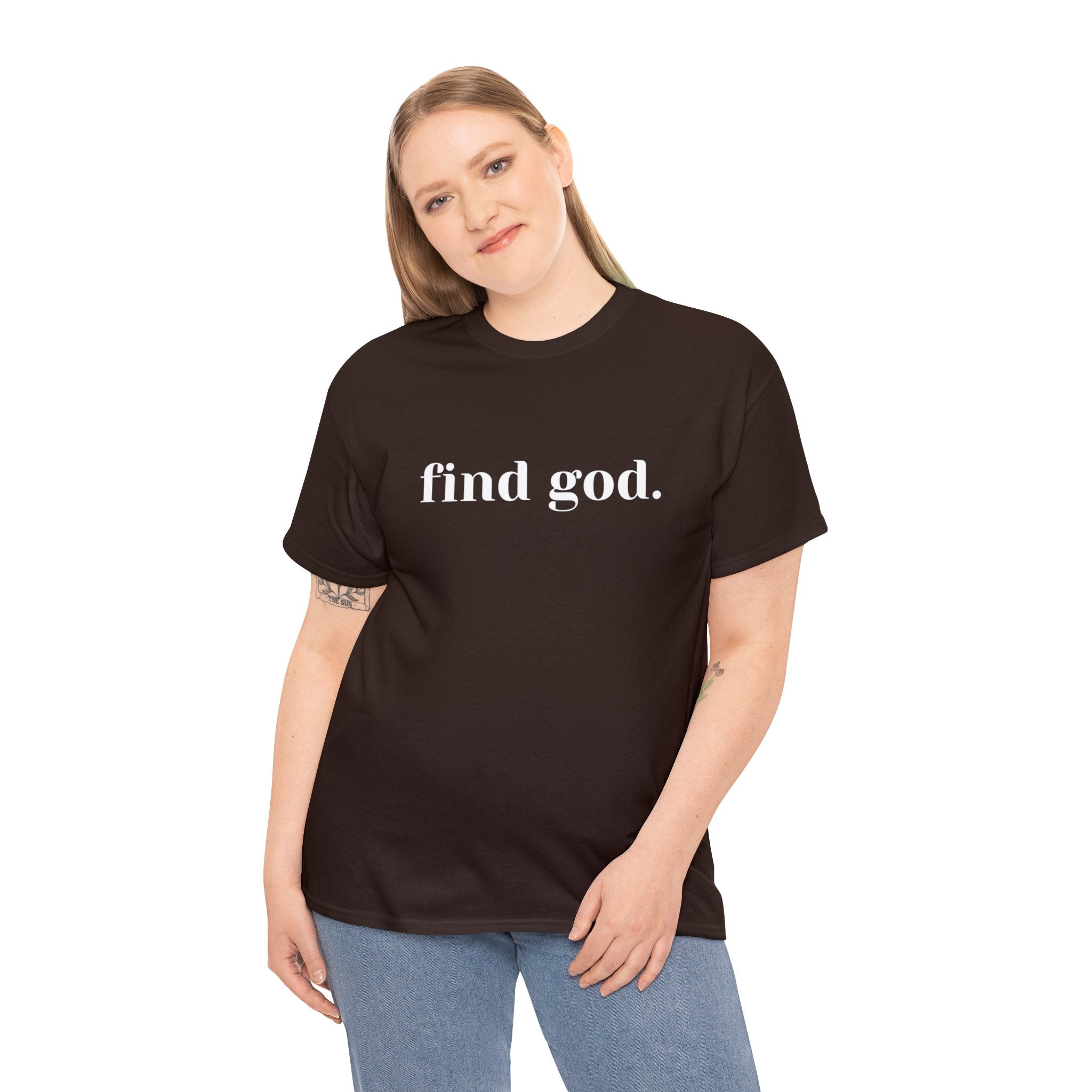 Find God. Unisex Heavy Cotton Tee
