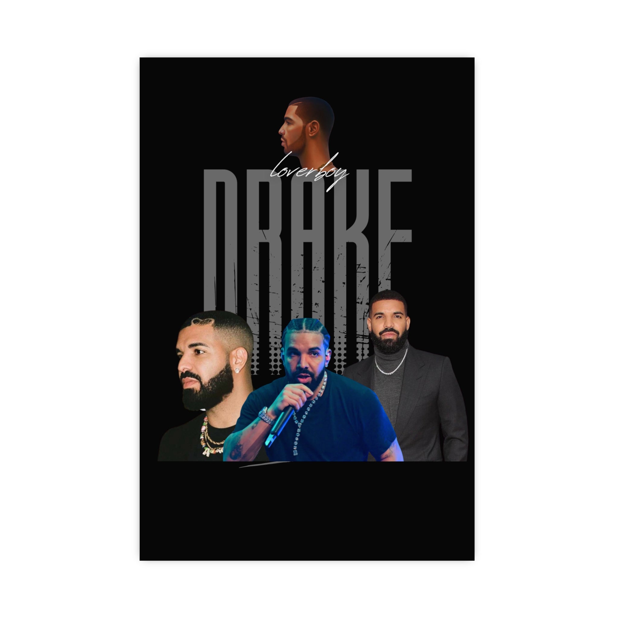 Drake Vertical and Horizontal Matte Posters