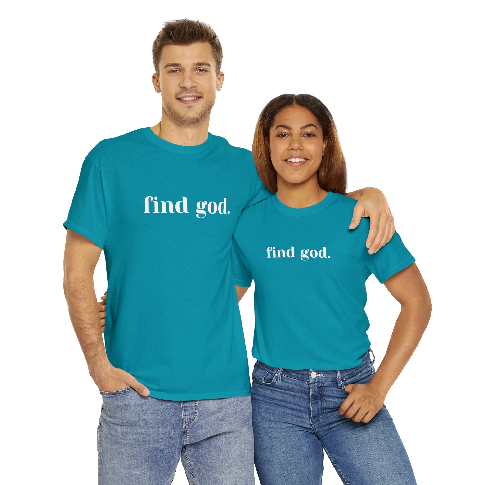 Find God. Unisex Heavy Cotton Tee