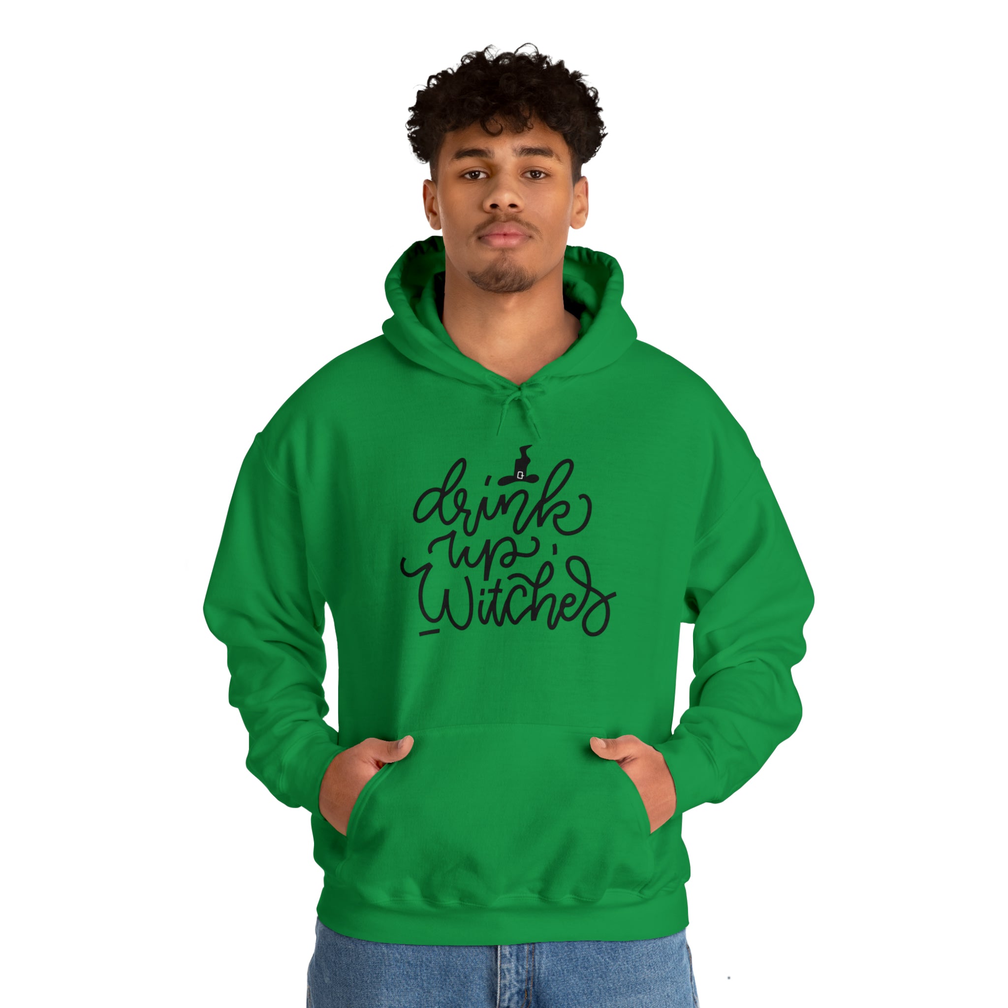 Drink up witches! Halloween Unisex Heavy Blend™ Hooded Sweatshirt in Multiple Colors