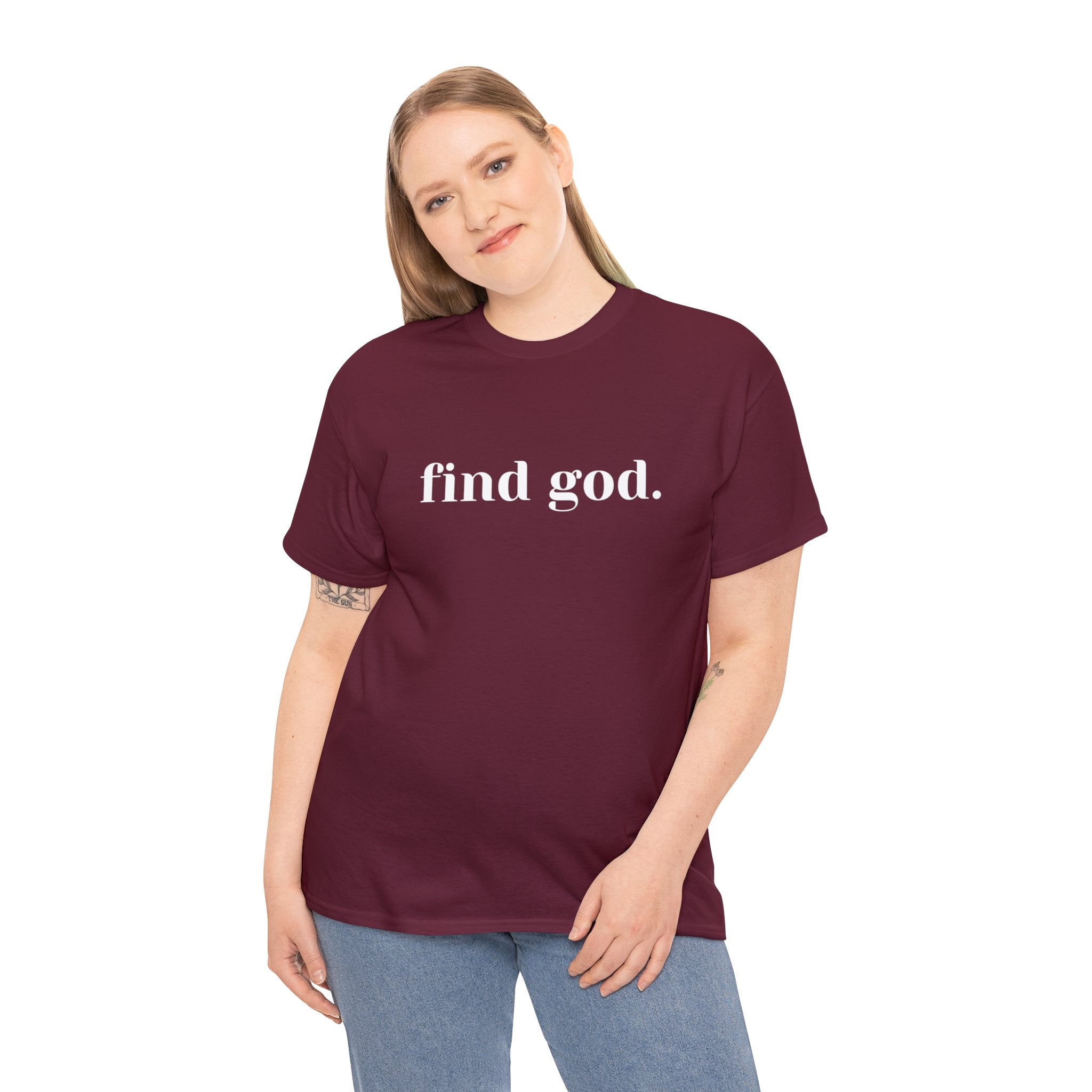 Find God. Unisex Heavy Cotton Tee