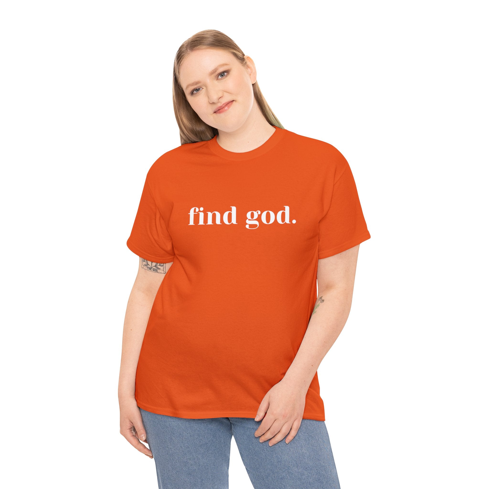 Find God. Unisex Heavy Cotton Tee