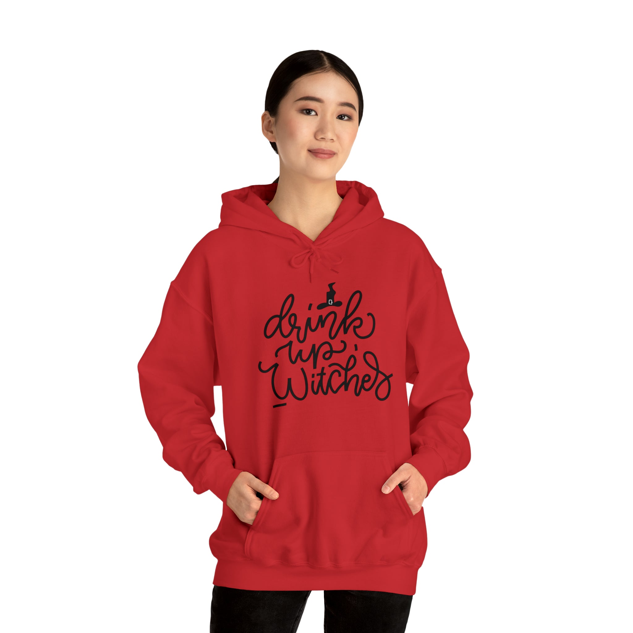 Drink up witches! Halloween Unisex Heavy Blend™ Hooded Sweatshirt in Multiple Colors