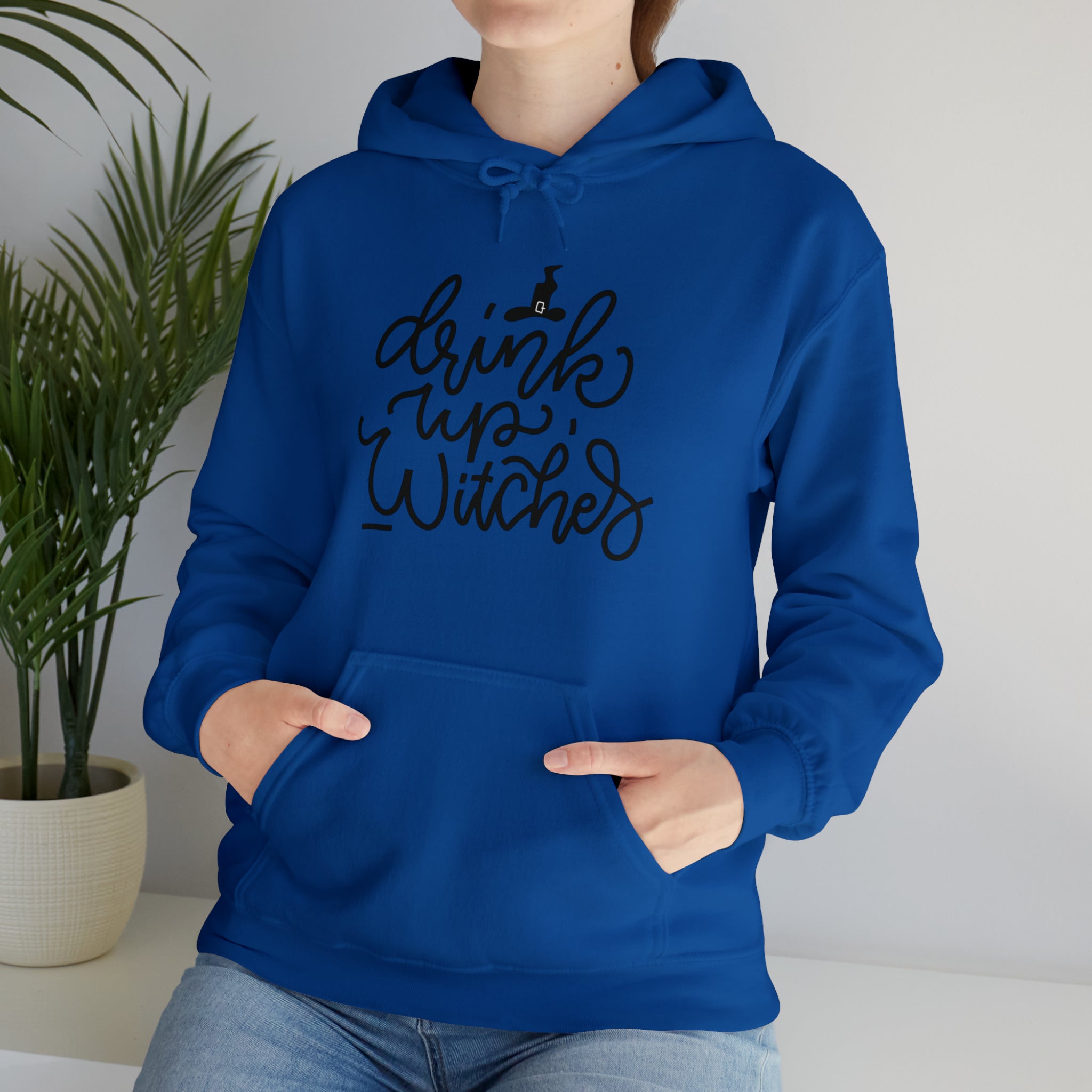 Drink up witches! Halloween Unisex Heavy Blend™ Hooded Sweatshirt in Multiple Colors