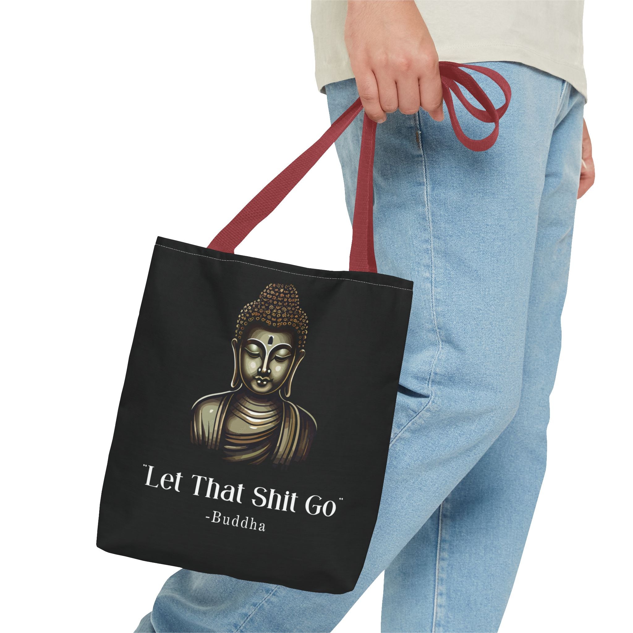 Let That Shit Go Tote Bag | Stylish & Eco Friendly Tote | Zen-Inspired Stress Free Everyday Bag