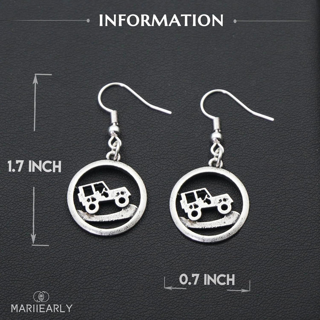 Jeep Earrings for Women, Drop Dangle Jewelry Gift