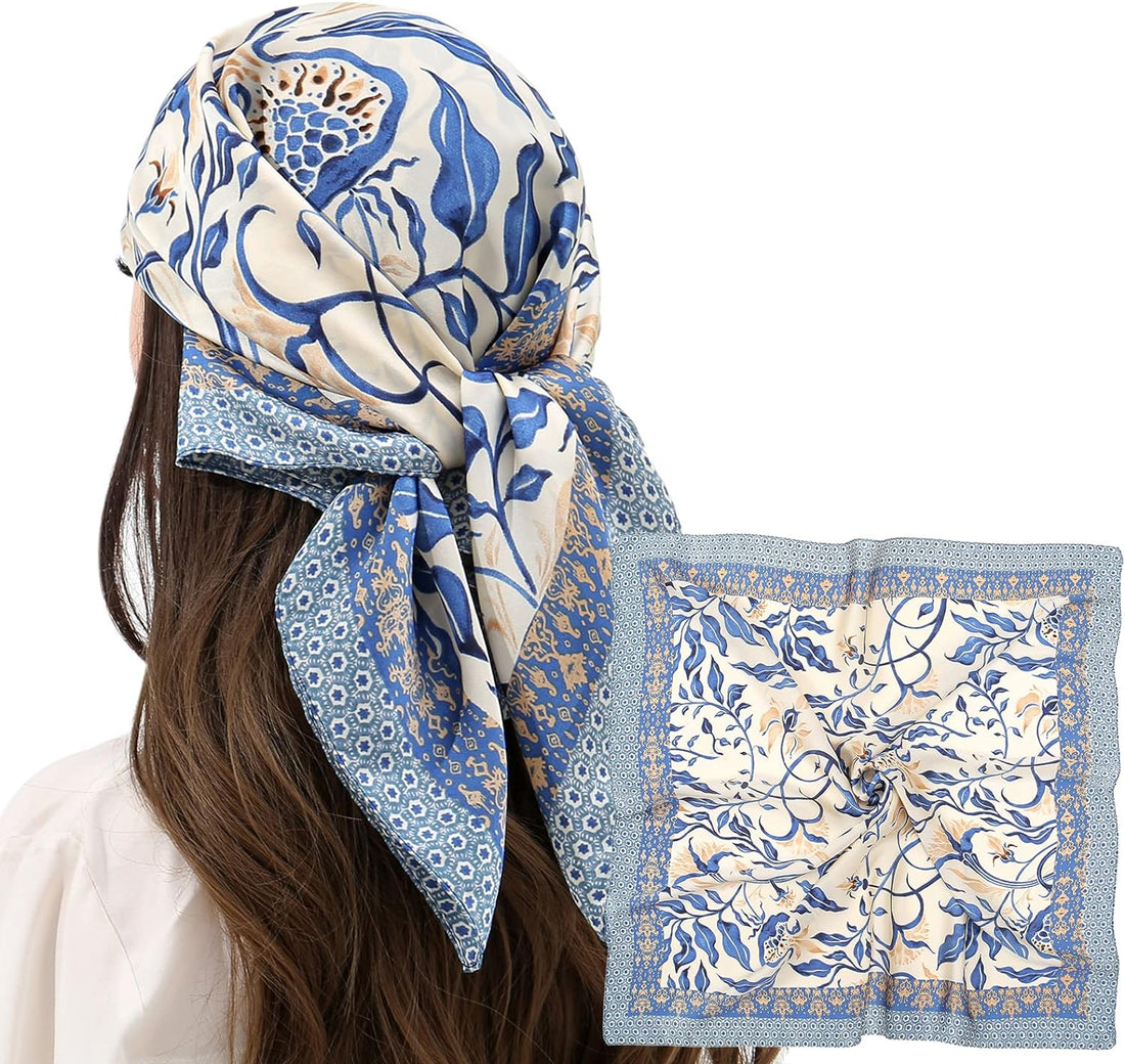 Satin Silk-Like Hair Scarf for Sleeping – 27.5&quot;