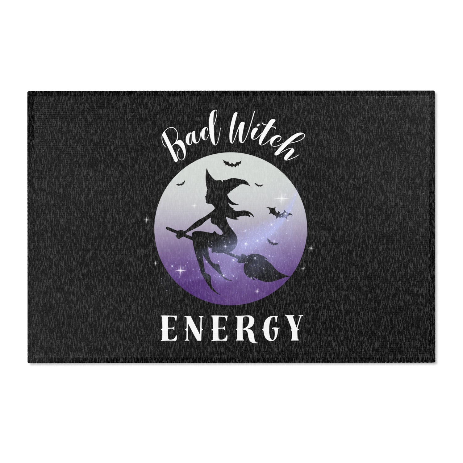 Bad Witch Energy Area Rug | Trendy Spooky Season Decor for Witchy Vibes