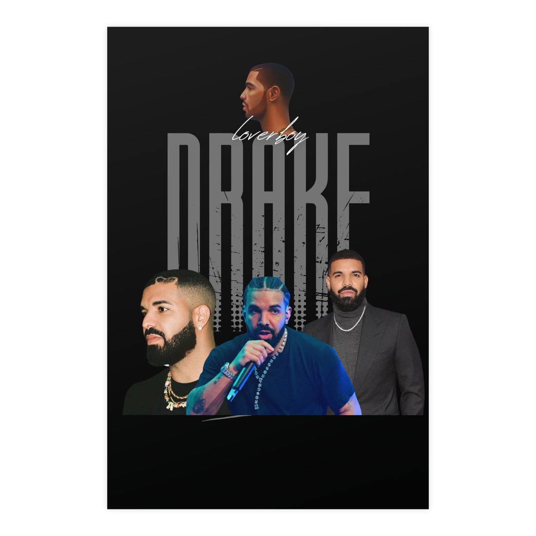 Drake Vertical and Horizontal Matte Posters