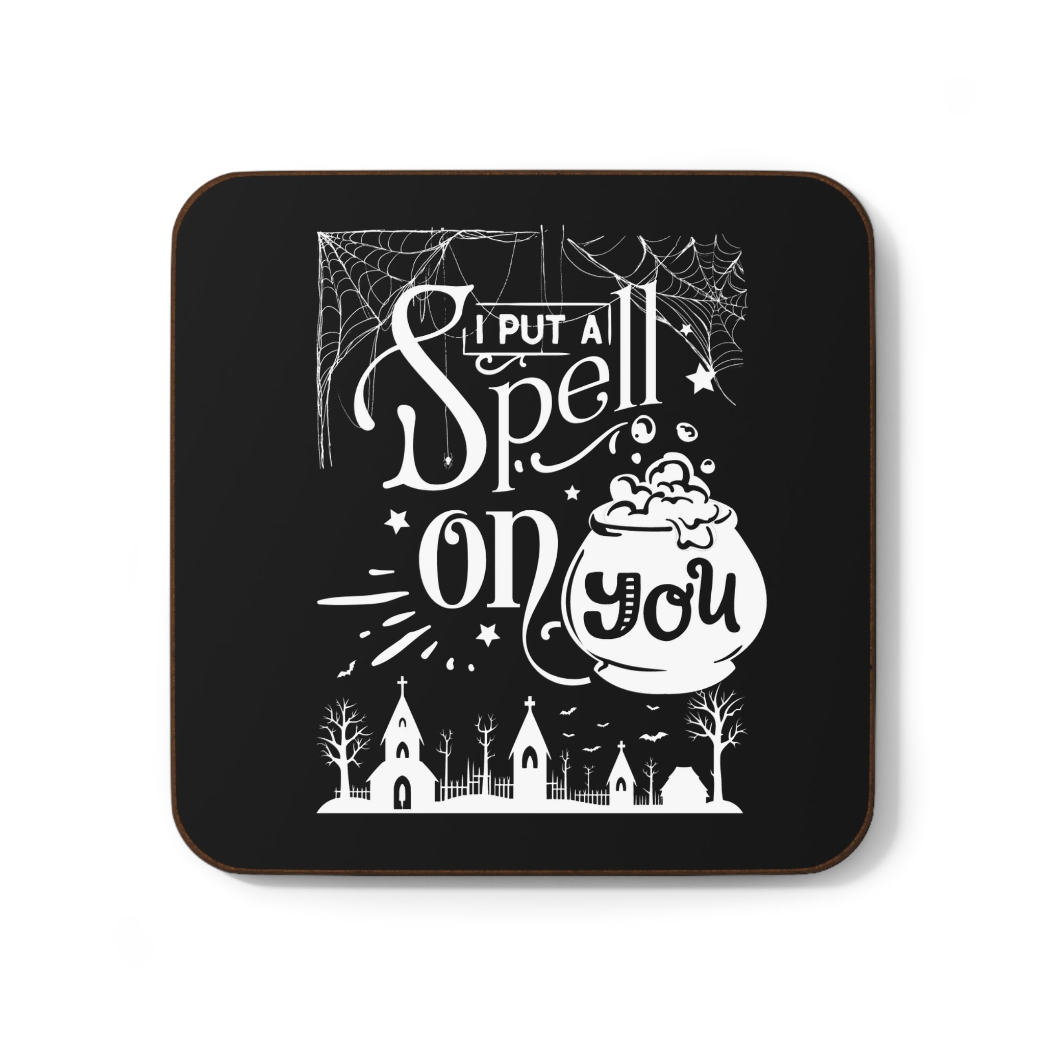 I Put a Spell on You Halloween Coaster - Spooky Stylish Drink Protector - Perfect Fall Table Accessory