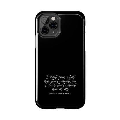 Chic Phone Cases, Fashionable Coco Chanel Quote Phone Case, Luxury Gift for Her, Designer Quote Phone Cover, Stylish Mobile Accessory