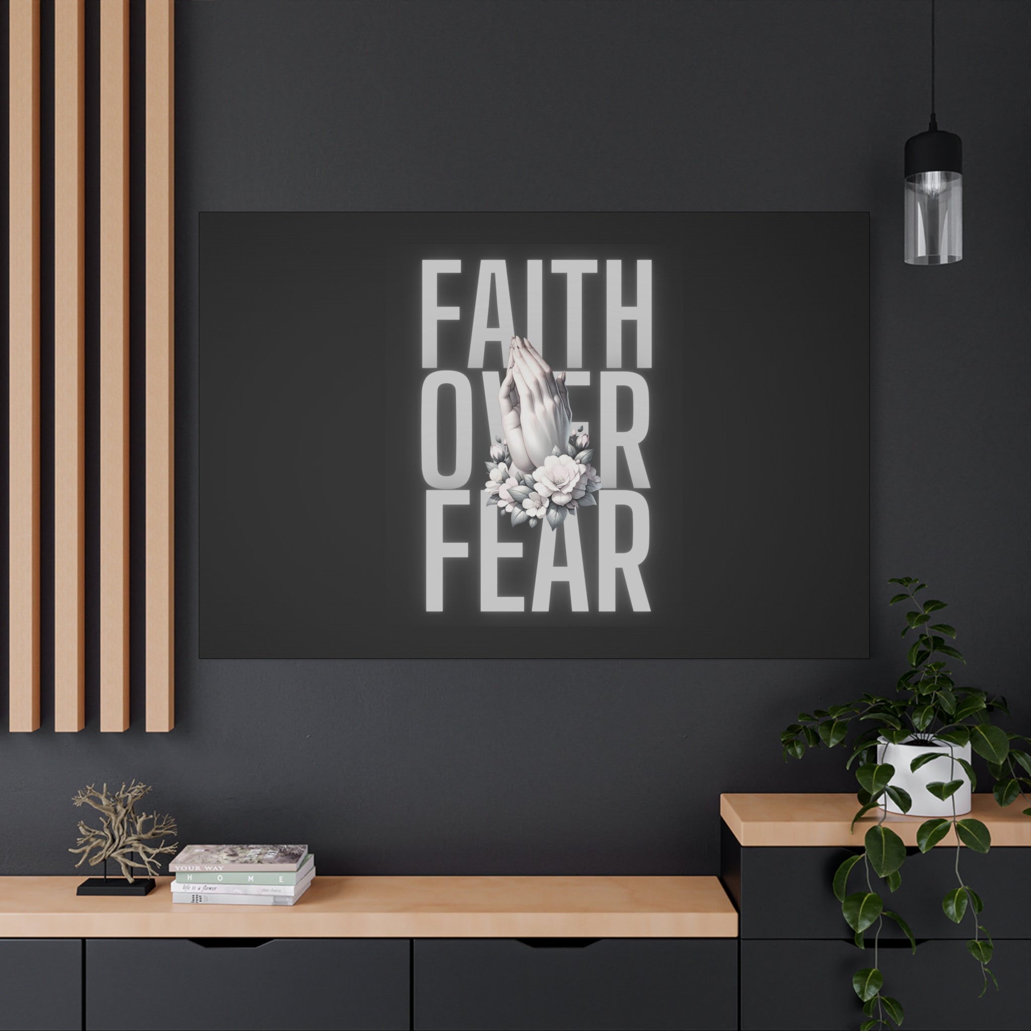 Faith over Fear Matte Canvas 1.25 in