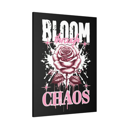 Bloom Through Chaos Canvas Wall Art