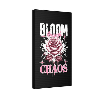 Bloom Through Chaos Canvas Wall Art