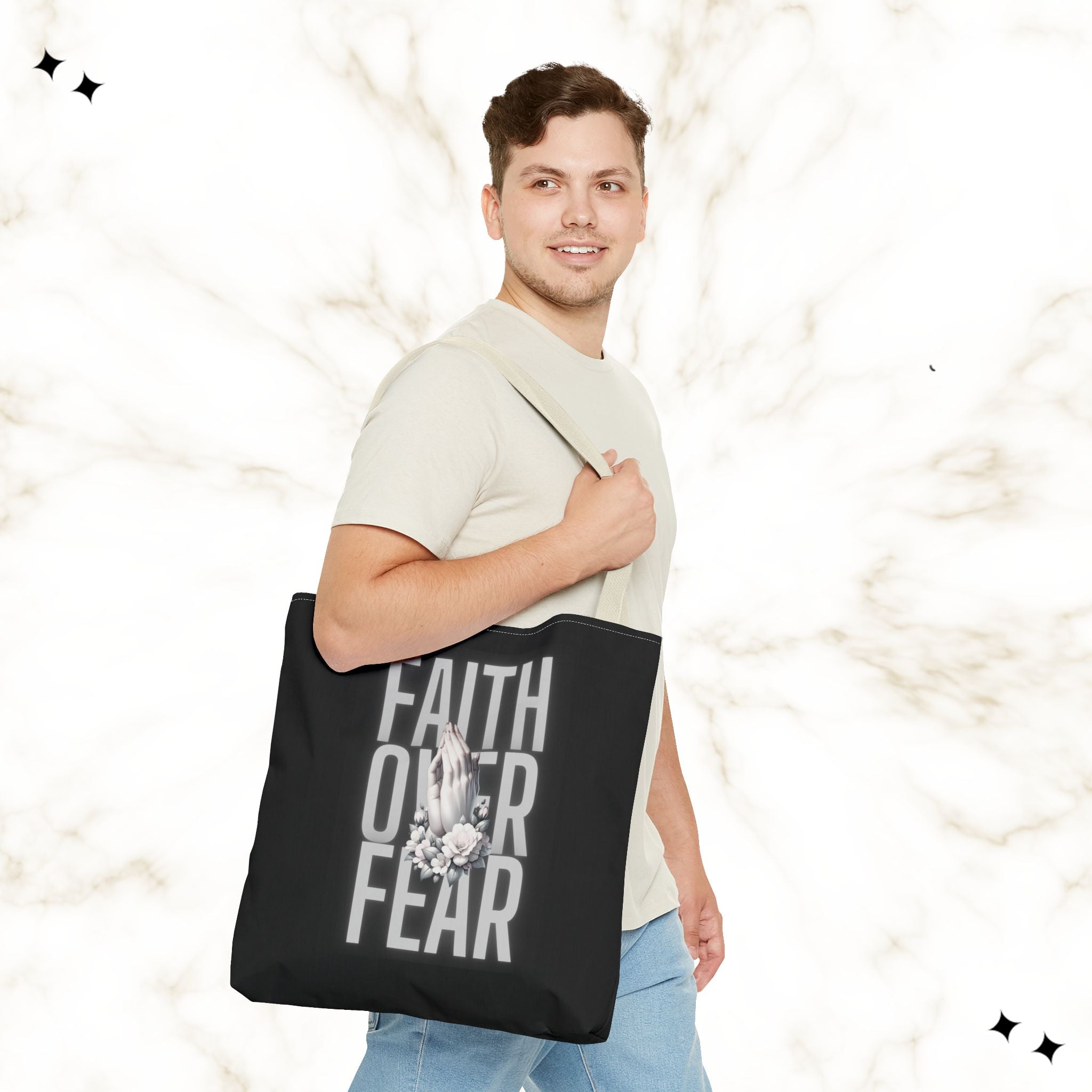 Faith Over Fear Tote Bag