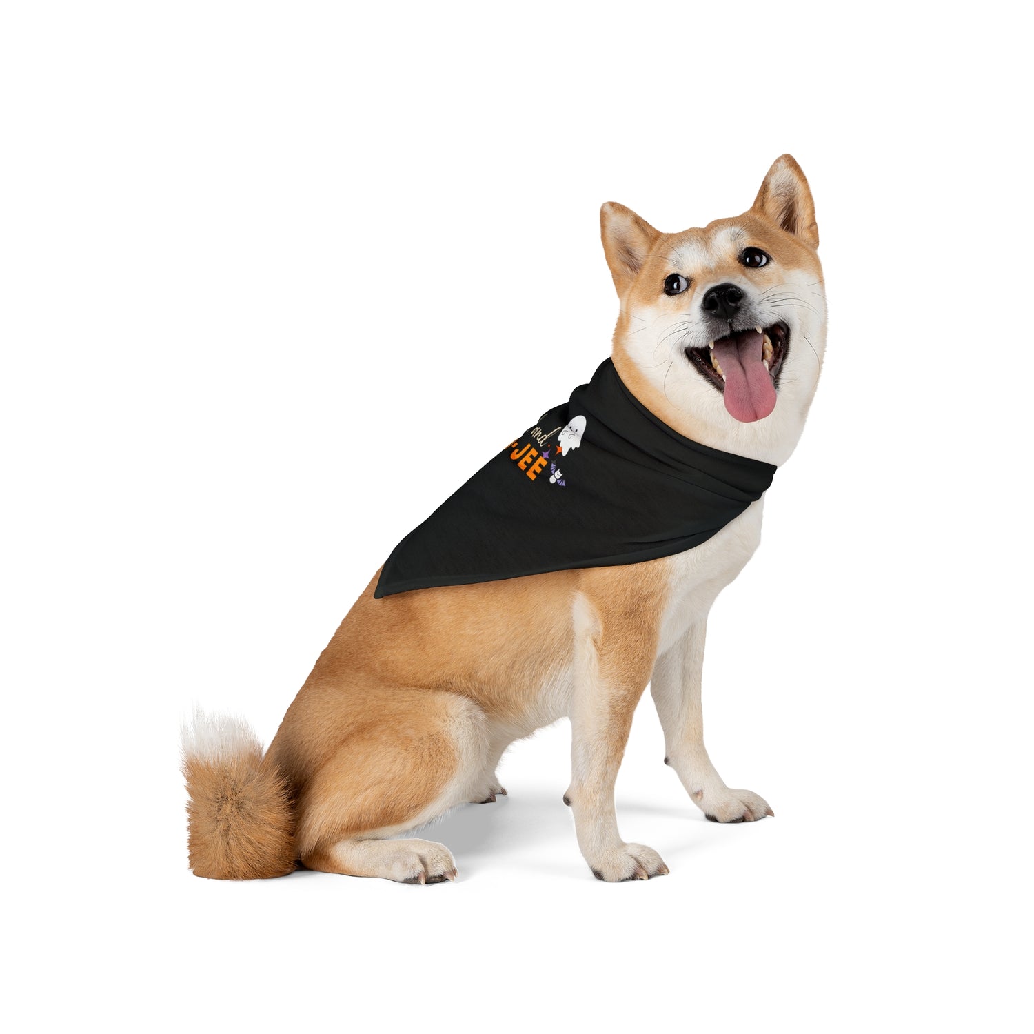 Bad and Boo jee Halloween Pet Bandana | Trendy &amp; Fun Bandana for Spooky Pets