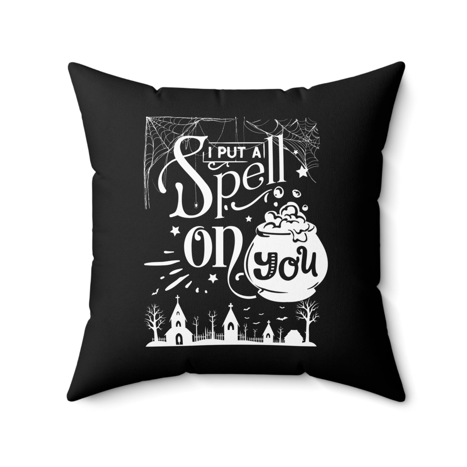 I Put a Spell on You Halloween Throw Pillow - Spooky Chic Home Decor - Perfect Fall Accent