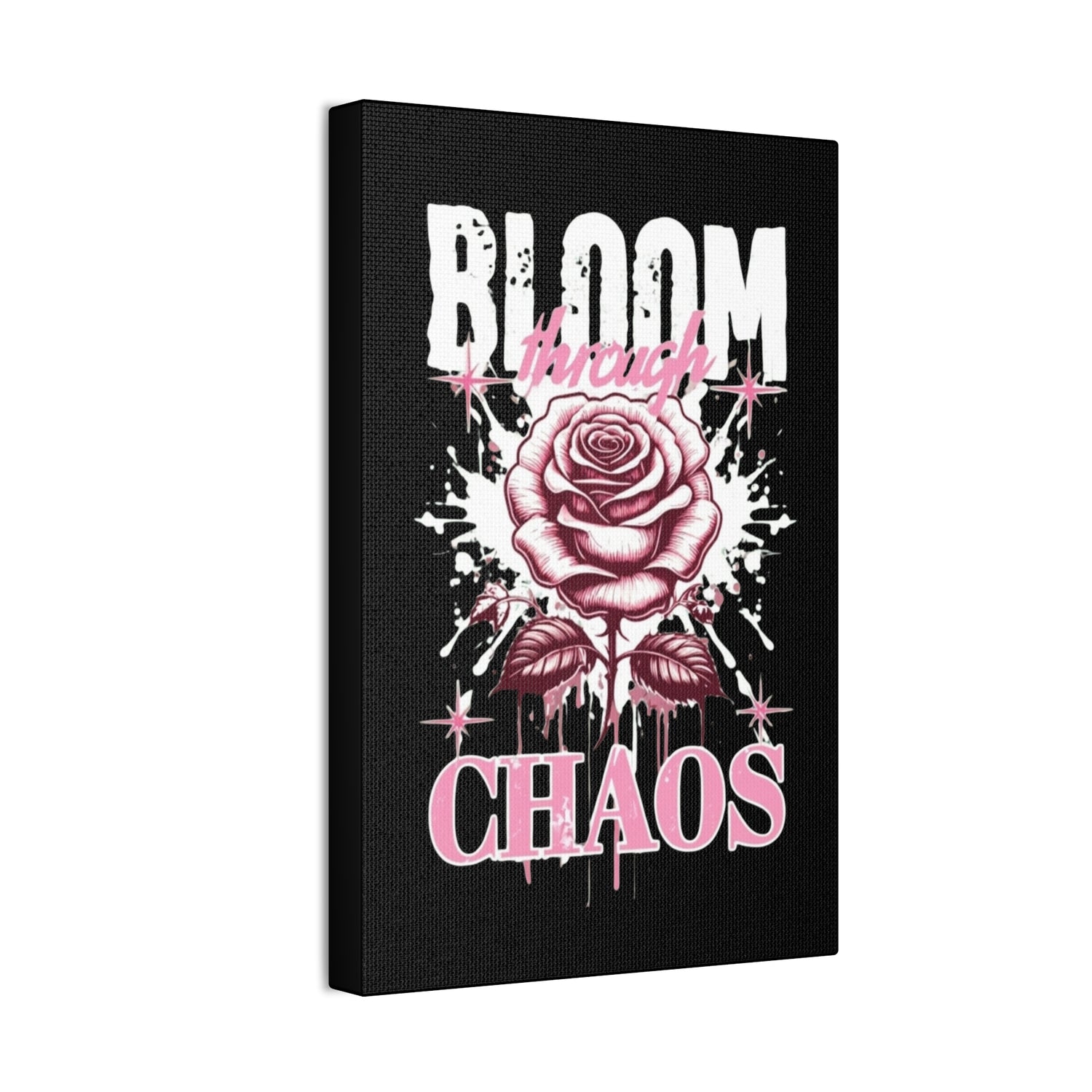 Bloom Through Chaos Canvas Wall Art