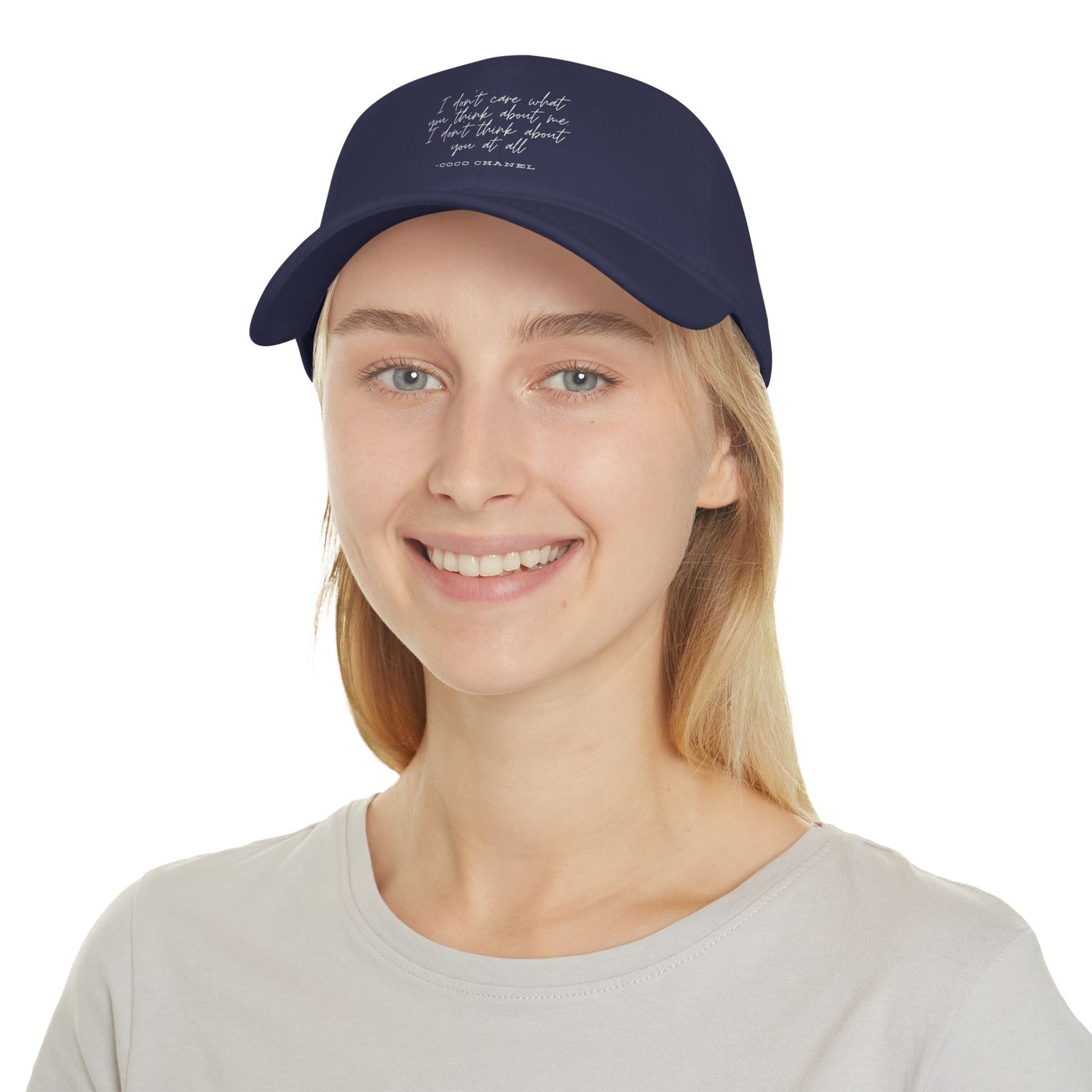 Baseball Cap - Coco Chanel Quote Luxury Fashion Gift