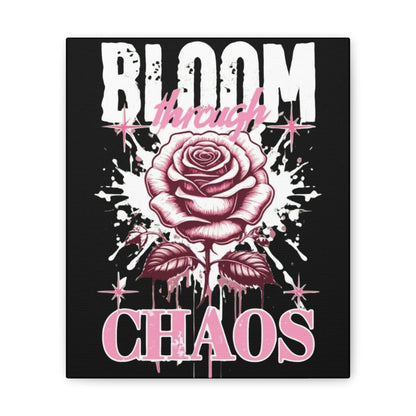 Bloom Through Chaos Canvas Wall Art