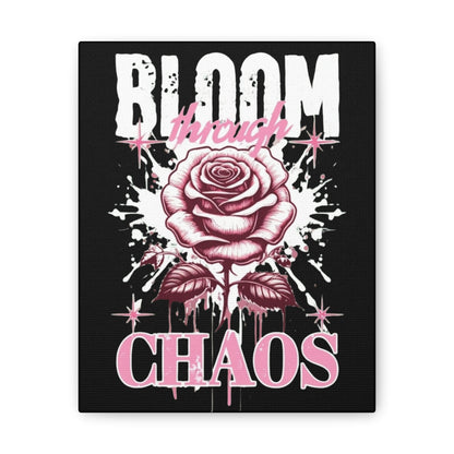 Bloom Through Chaos Canvas Wall Art