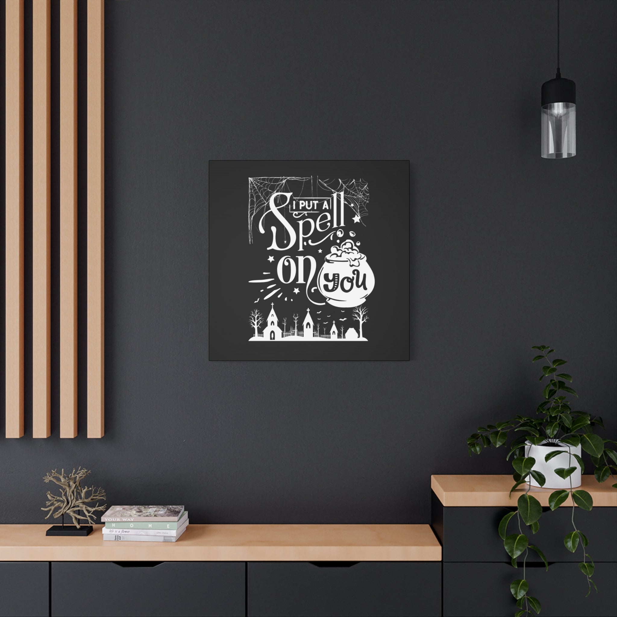 I Put a Spell on You Halloween Matte Canvas - Spooky Chic Wall Art - Perfect Fall Home Decor