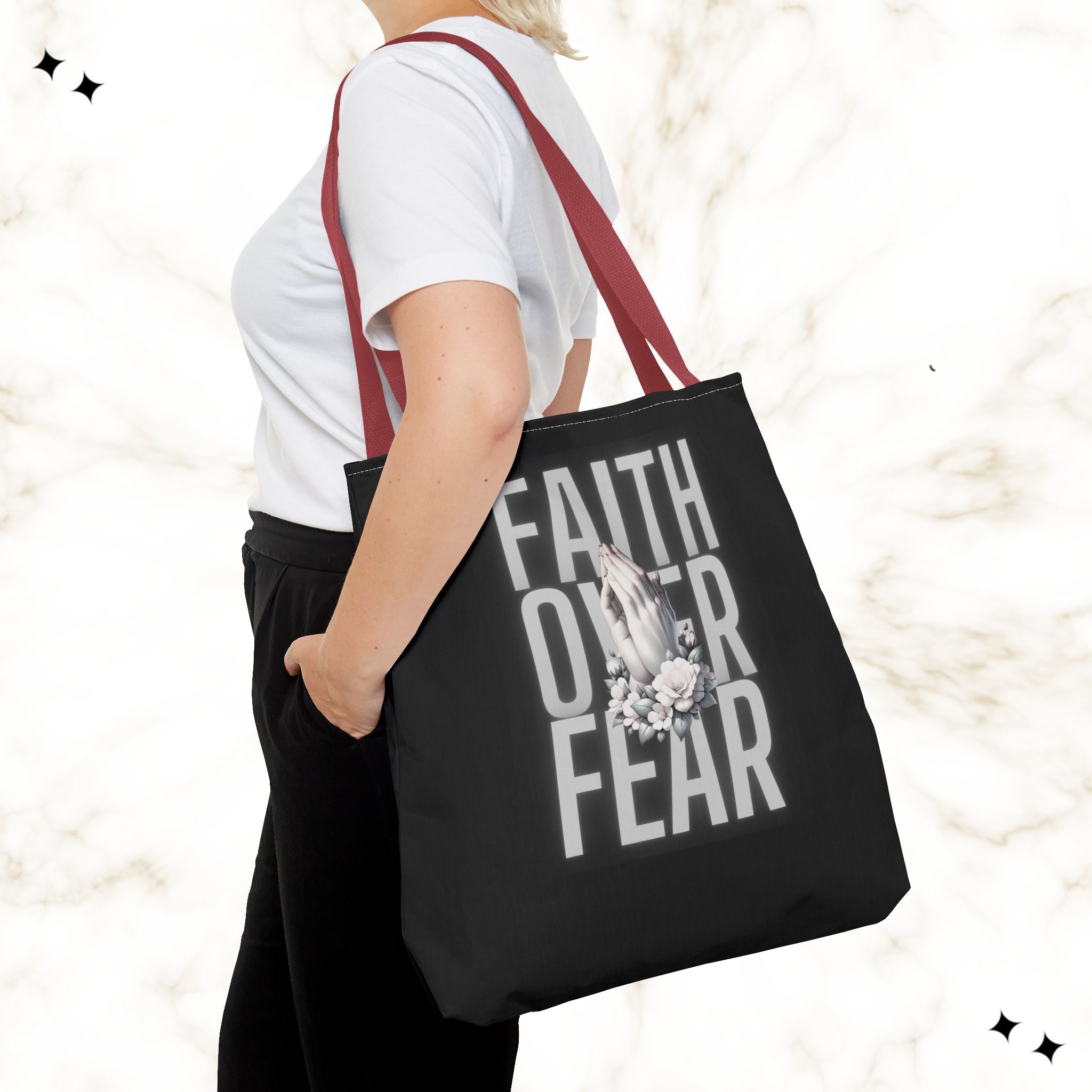 Faith Over Fear Tote Bag