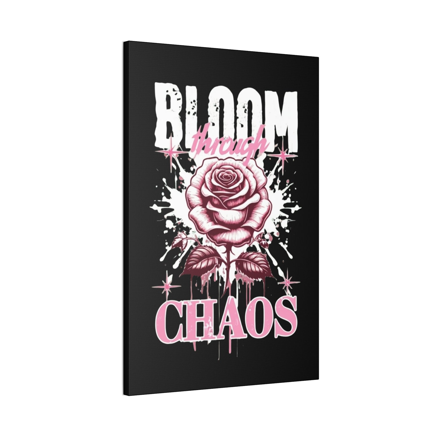 Bloom Through Chaos Canvas Wall Art