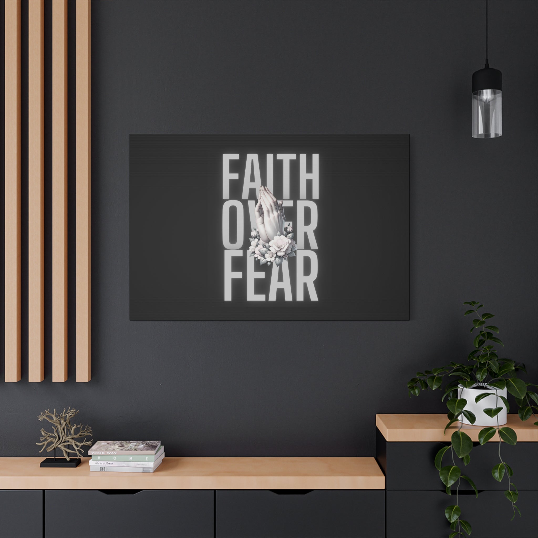 Faith over Fear Matte Canvas 1.25 in