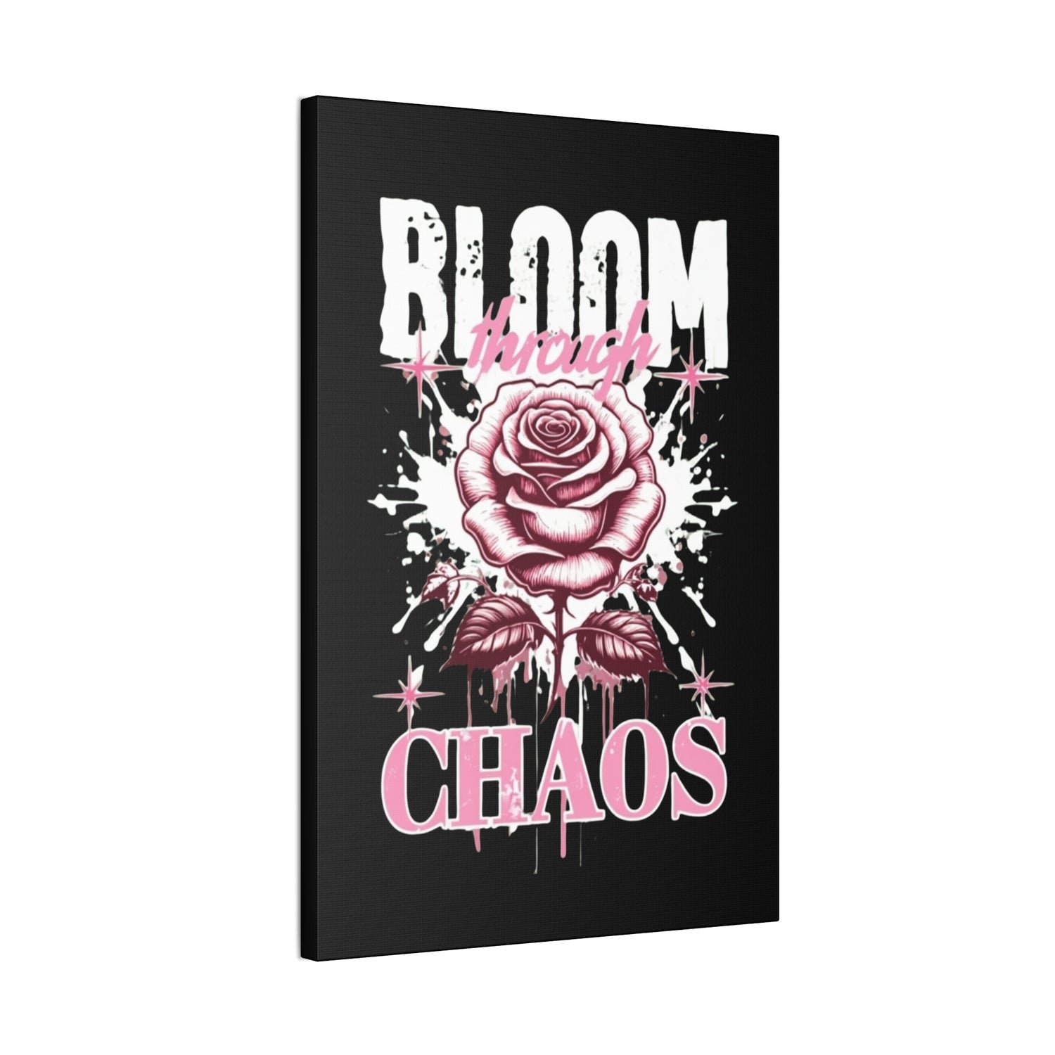 Bloom Through Chaos Canvas Wall Art