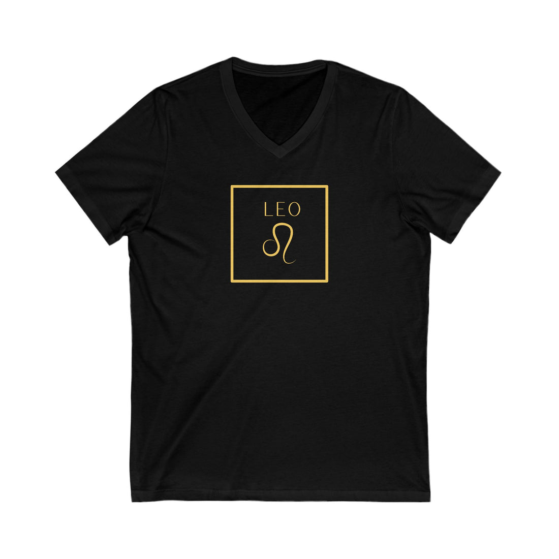 Leo Zodiac V Neck TShirt Stylish Astrological Tee for Bold Leos