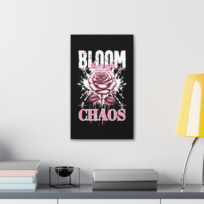 Bloom Through Chaos Canvas Wall Art