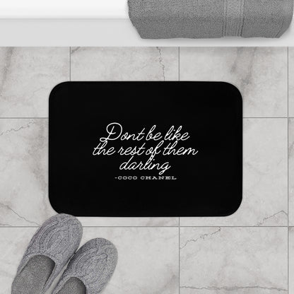 Coco Chanel Quote Bath Mat, Don&